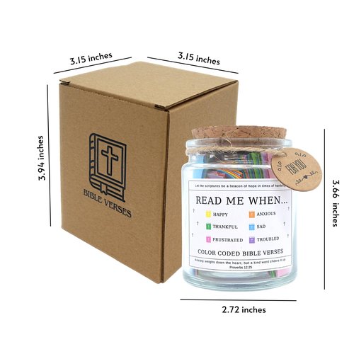 Read Me When Bible Vers, Hope Jar, Prayer Jar, Christian Gifts for Women, Christian Gifts for Mom, Bible Gifts for Women, Christian Gifts for Men, Christian Gifts for Father, Christian Gifts For Teen.