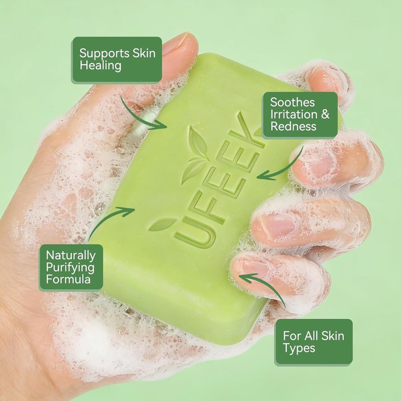 Tea Tree Oil Antifungal Soap - Soothing Cleansing for Face & Body | Relieves Itchy Skin, 7.1 oz