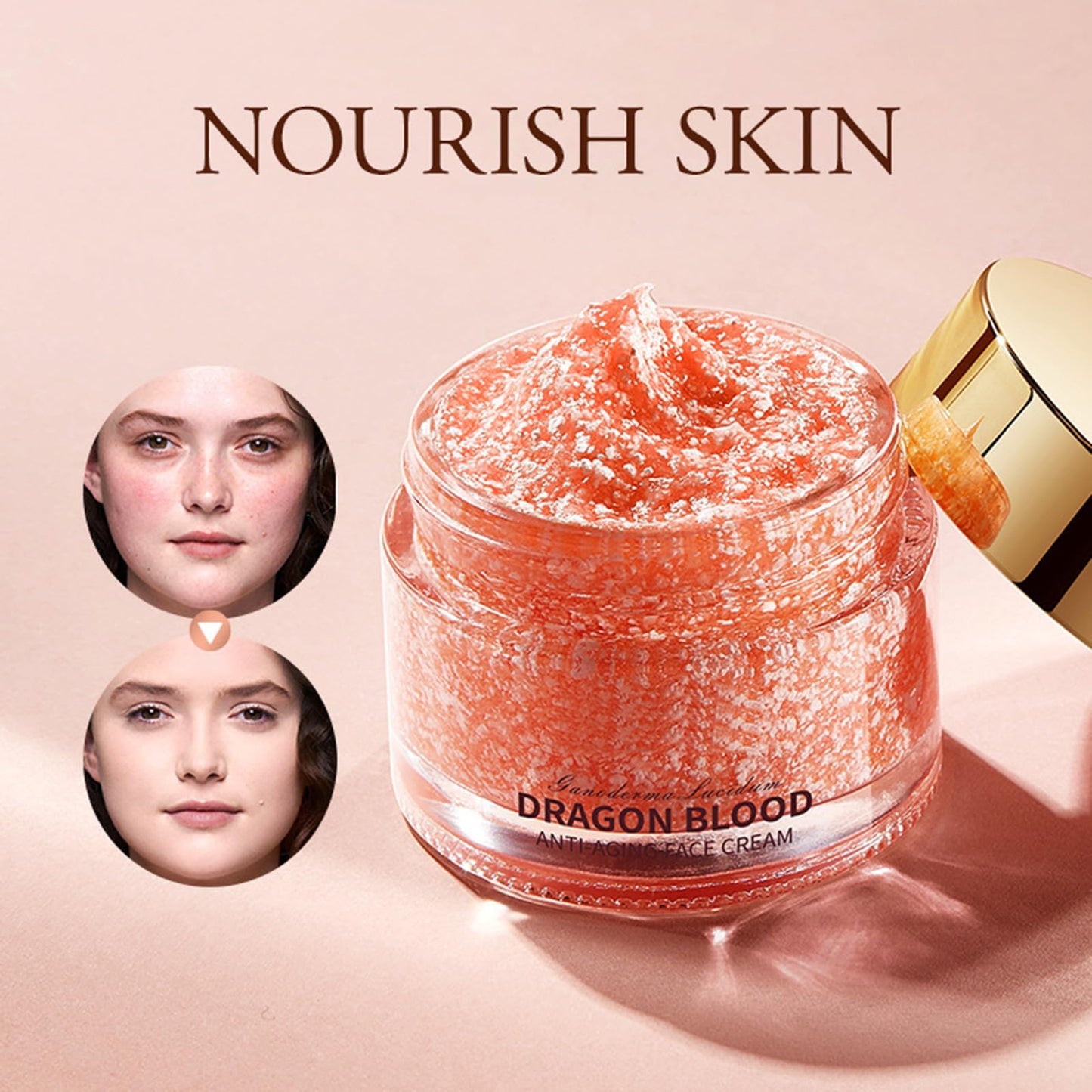 Dragon Blood Retinol Cream, Retinol Dragon Blood Cream,Lingzhi Dragon's Bloods Anti-Wrinkle Easy Creams, For All Skin Types Moisturizing Firming