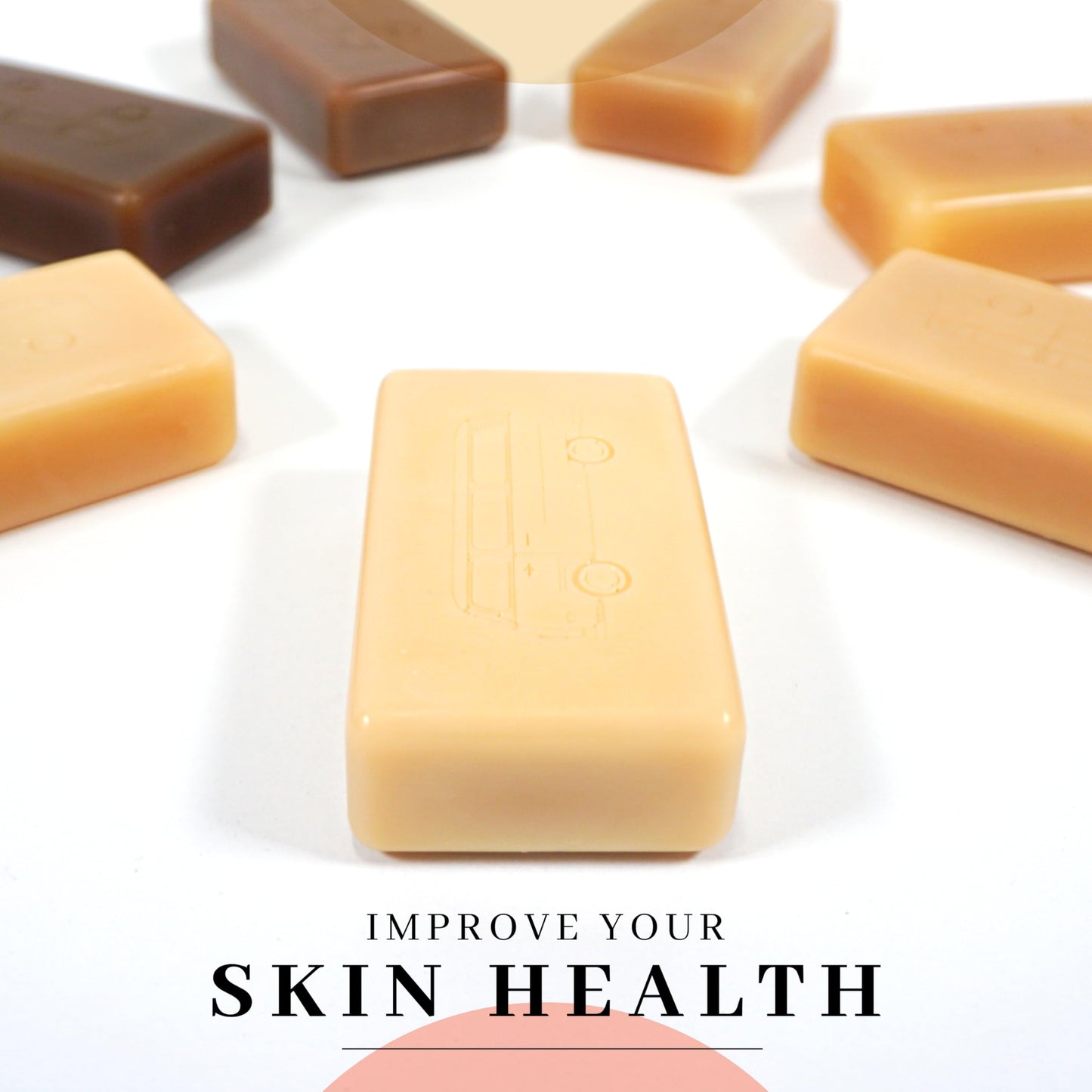 VanMan Beef Tallow and Coconut Oil Bar Soap – Pure Grass-Fed Beef Tallow Soap with Coconut Oil & Kaolin Clay, Subtle Grapefruit Scent, Hydrating & Nourishing, Clean Ingredients, 3.8oz - 5 Pack