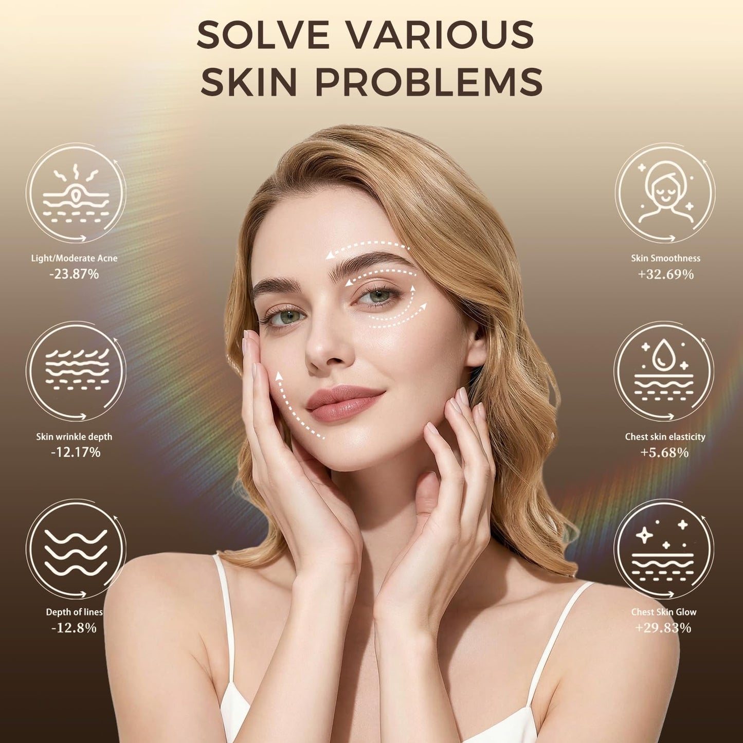 Verfubo Red Light Therapy Face Mask, LED Light Therapy Mask FDA Cleared - 660nm & 850nm for Wrinkles, Collagen & Acne I Adjustable Fit for All Skin Tones I Clinically-Backed 10-Min Daily Sessions