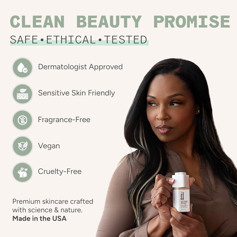 Under Eye Cream for Dark Circles - Caffeine & Peptides, Firming Anti-Fatigue Formula | 0.5 oz