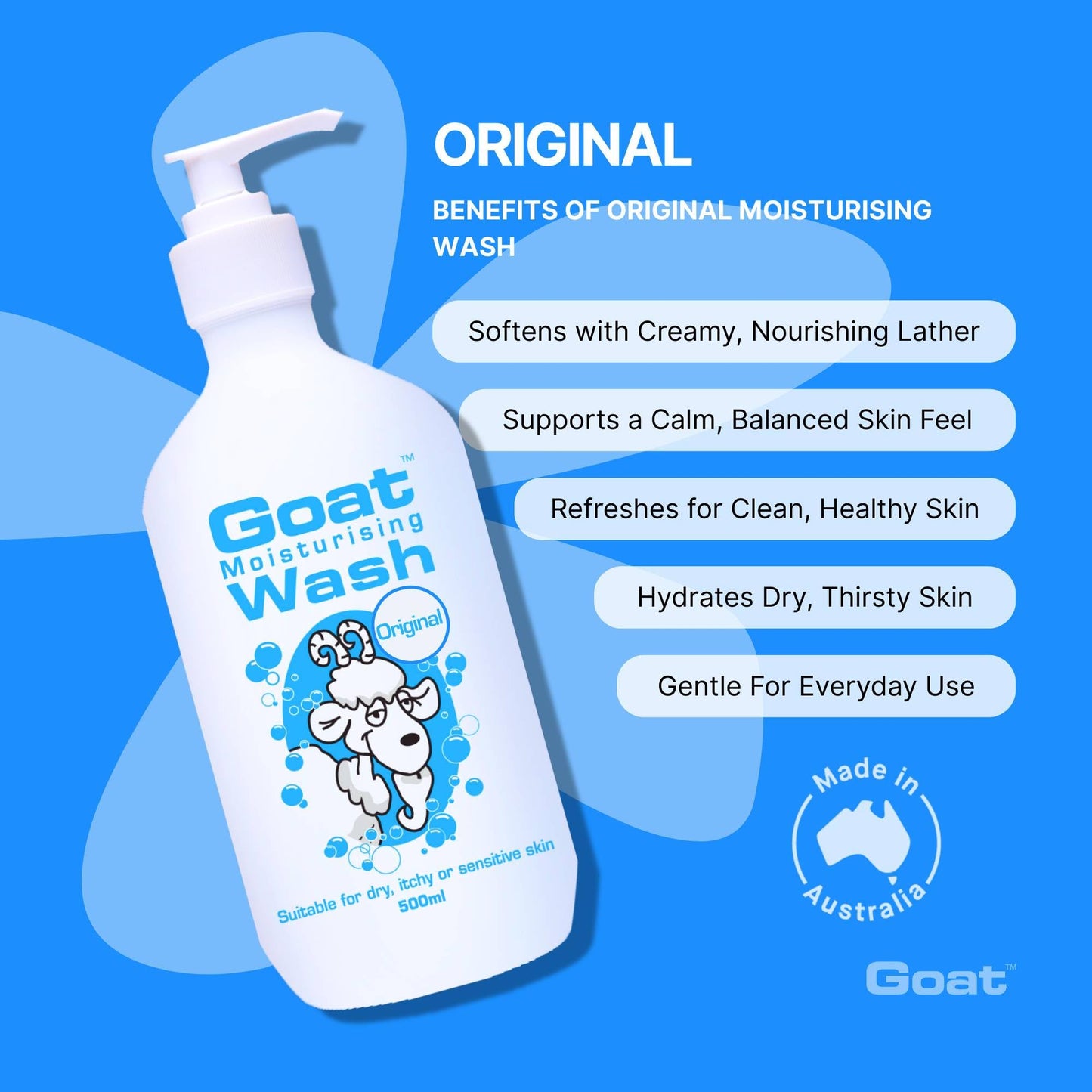 Goat Soap Moisturizing Body Wash Duo Pack Original