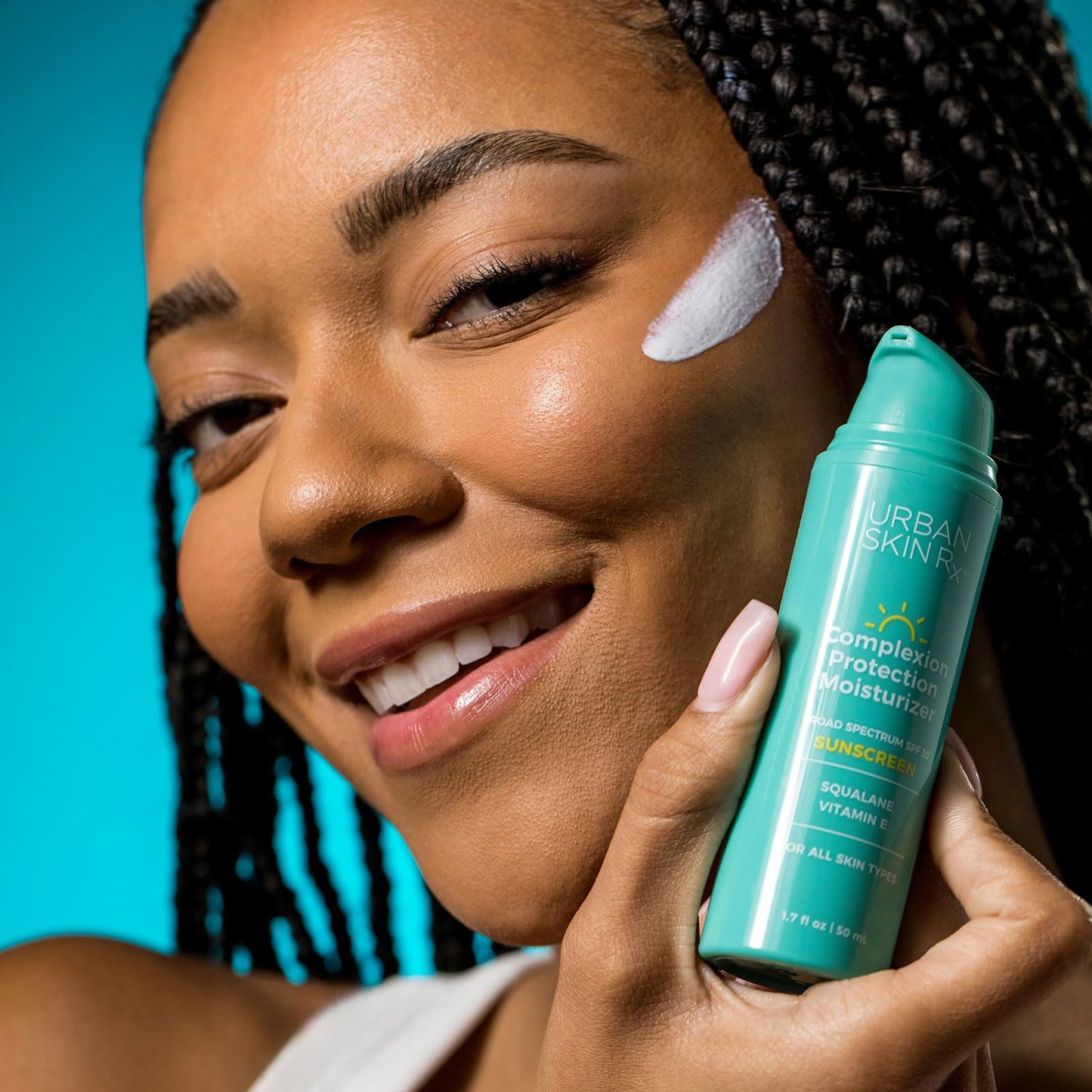 Urban Skin Rx® Complexion Protection Even Tone SPF30 Moisturizer, Sheer, Lightweight, Non-Pore Clogging Cream Hydrates & Provides Sun Protection, With Squalane, Hyaluronic Acid & Vitamin E, 1.7 Oz
