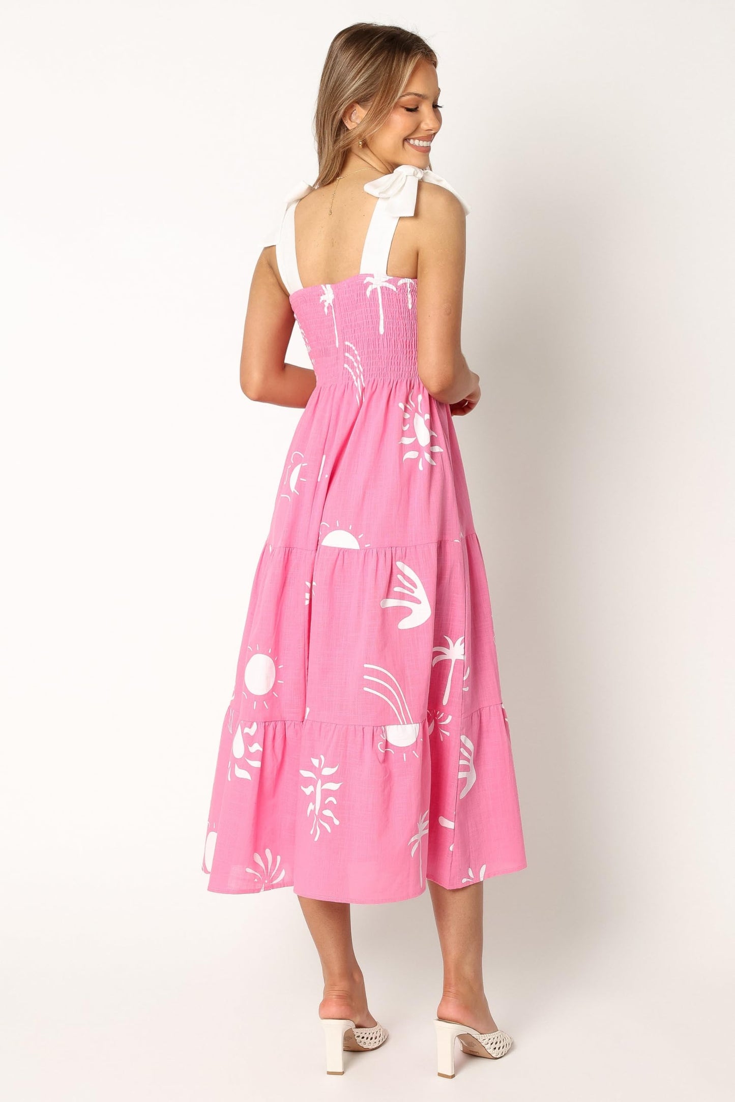 Petal & Pup Sarelle Midi Dress - Hot Pink XS