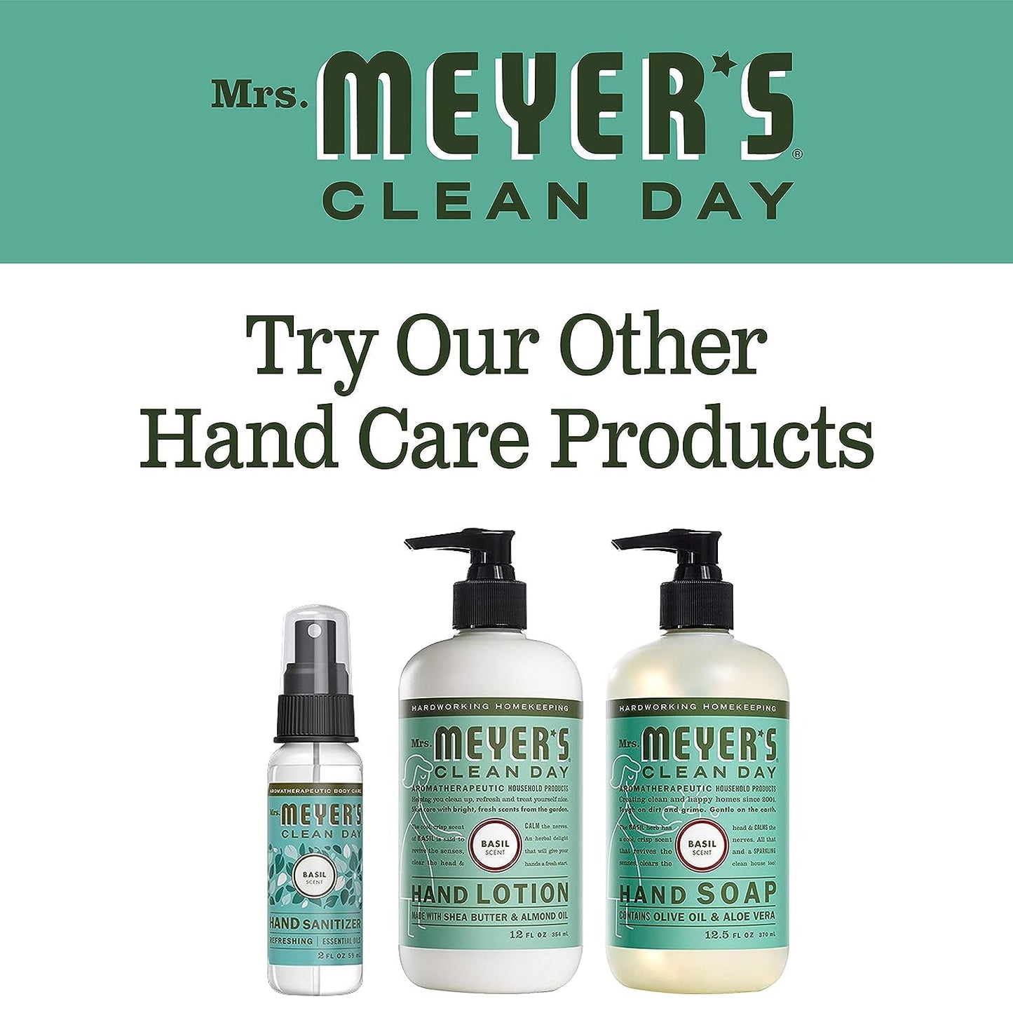 Mrs. MEYER'S Basil + Lavender Liquid Hand Soap Variety Pack, 12.5 oz.