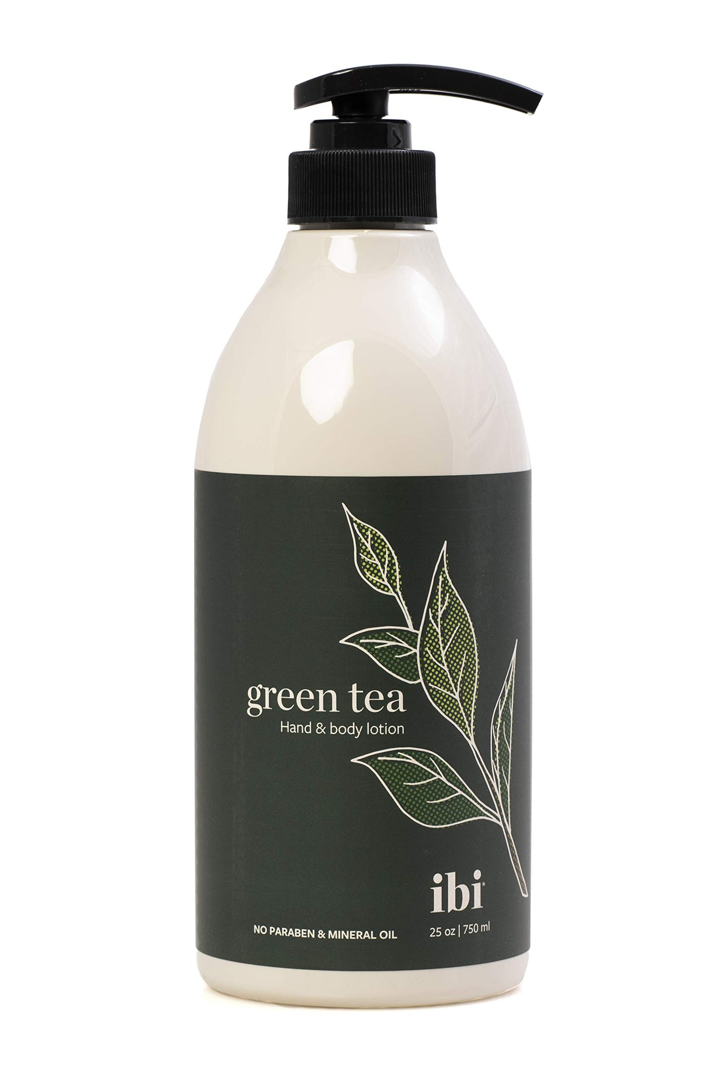 IBI Mineral Oil Free Moisture Hand and Body Lotion For Dry Skin with Green Tea 25.4 fl oz / 750ml, 1 bottle