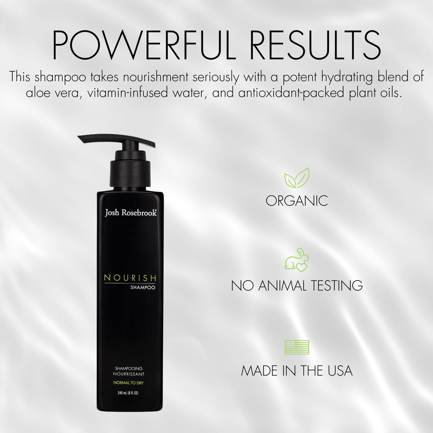 Josh Rosebrook Nourish Shampoo - Moisturizing for Dry Scalp 8oz