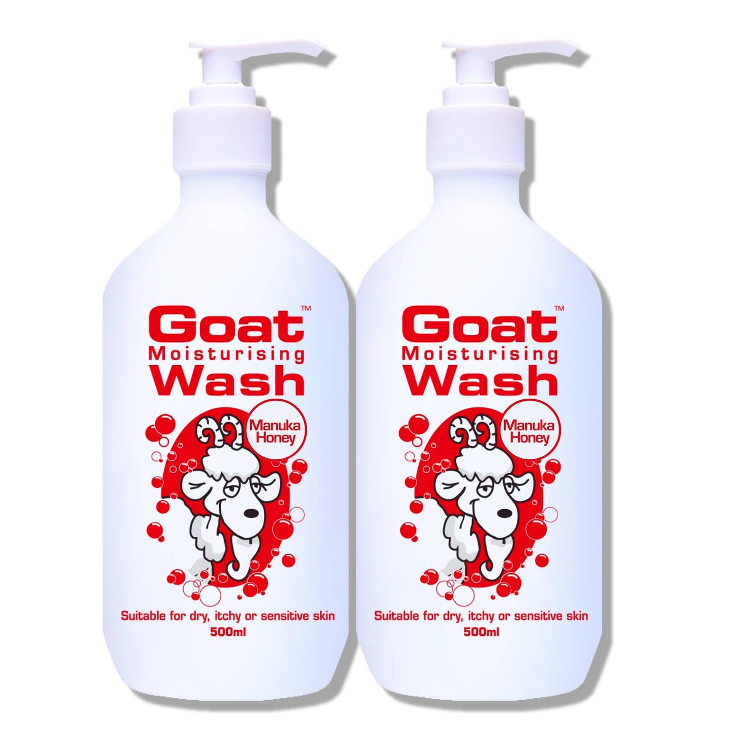 Goat Soap Moisturizing Body Wash Duo Pack Manuka Honey