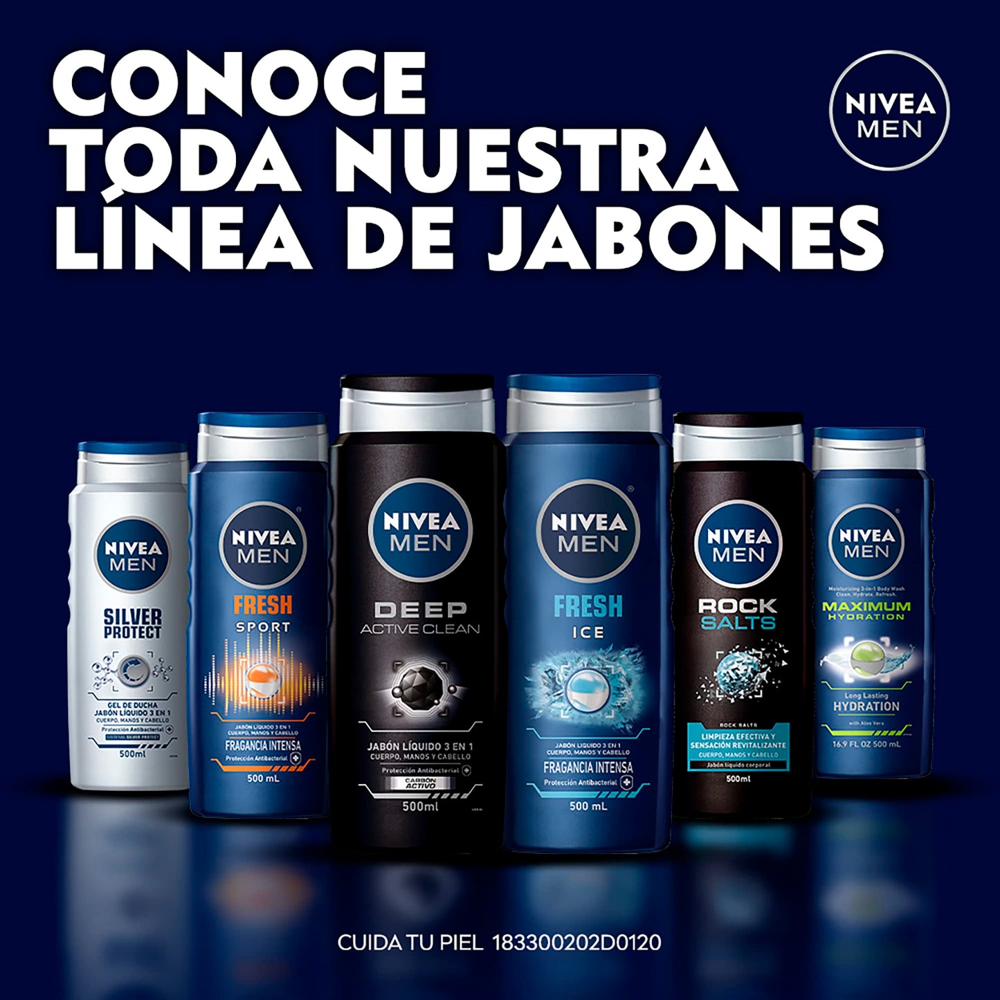 Nivea For Men Active Clean Body Wash - 16.9 oz