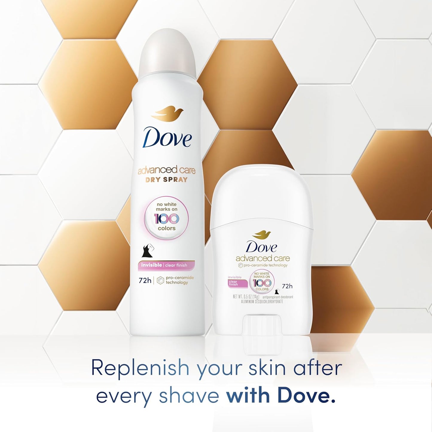 Dove Advanced Care Antiperspirant, Beauty Finish, 2.6 Ounce (Pack of 4)