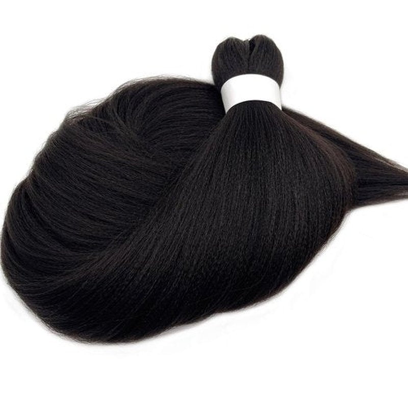 UPruyo Pre Stretched Braiding Hair Brown Color 2 Braiding Hair Pre Stretched Synthetic Hair Extensions for Braiding Box Braids Yaki Knotless Hypoallergenic Prestretched Braiding Hair 26 inch
