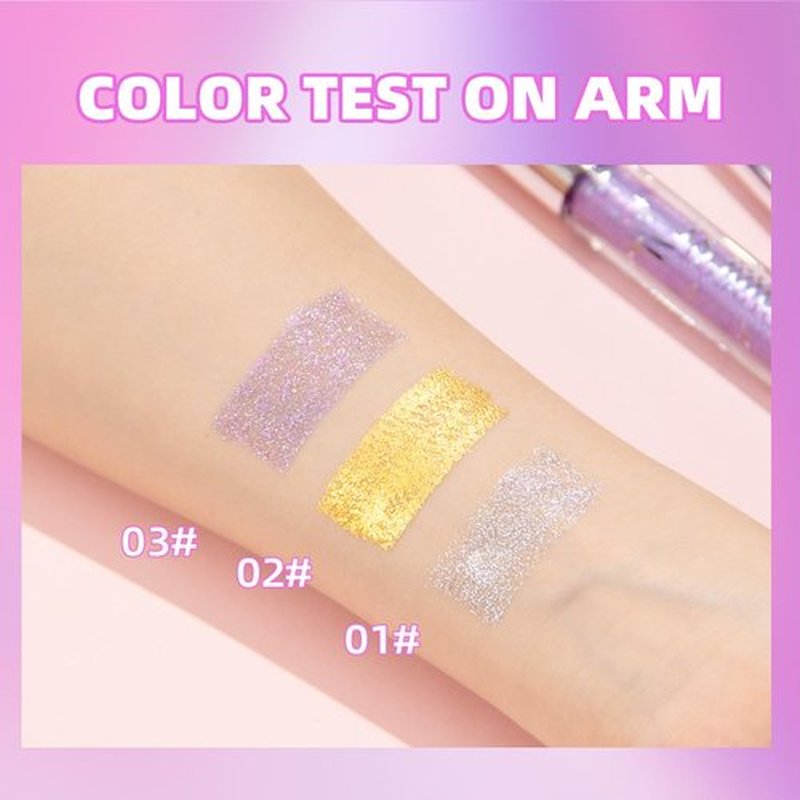 Question Beauty Glitter Mascara, 3PCS Glitter Mascara Eyeshadow, Questionbeauty Glitter Mascara, Question Beauty Mascara, Colored Mascara for Eyelashes (A)
