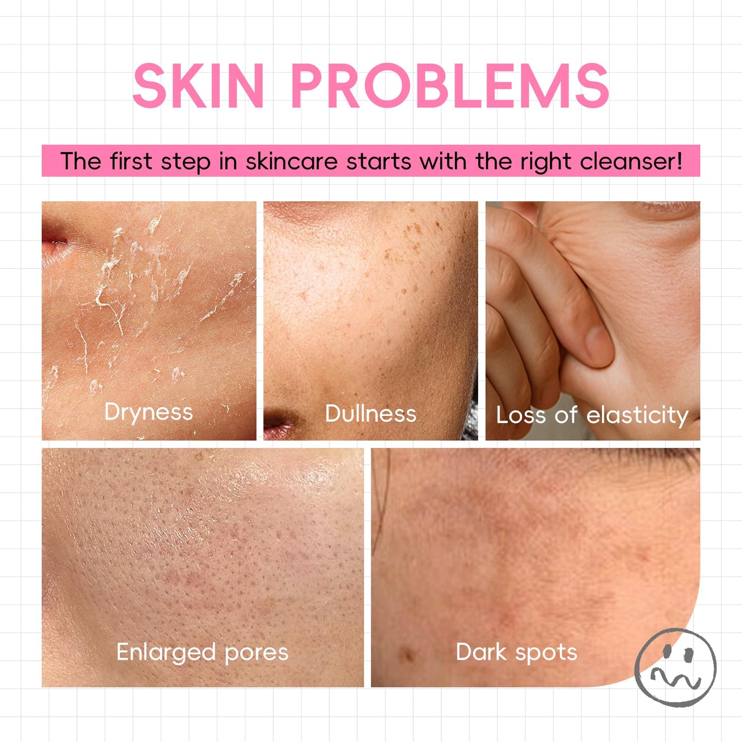 QUIYUM Sakura Collagen Skincare Set - 8-Piece Glass Skin Routine with Cleanser, Toner, Serum, Eye Cream, Moisturizer | Hydration, Firm, Glow for All Skin Types, Skin Care Gift Sets, for Mother's Day