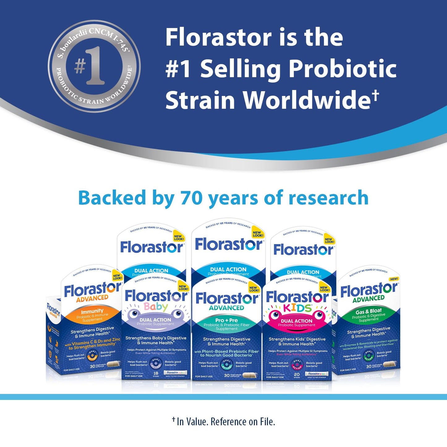 Florastor Probiotic for Digestive and Immune Health, 100 Capsules