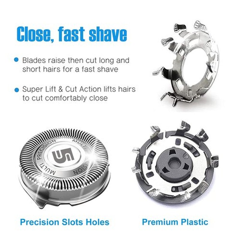 SH50 Replacement Heads with Blade Retaining Rings for 5000 Series 6-pc Pack