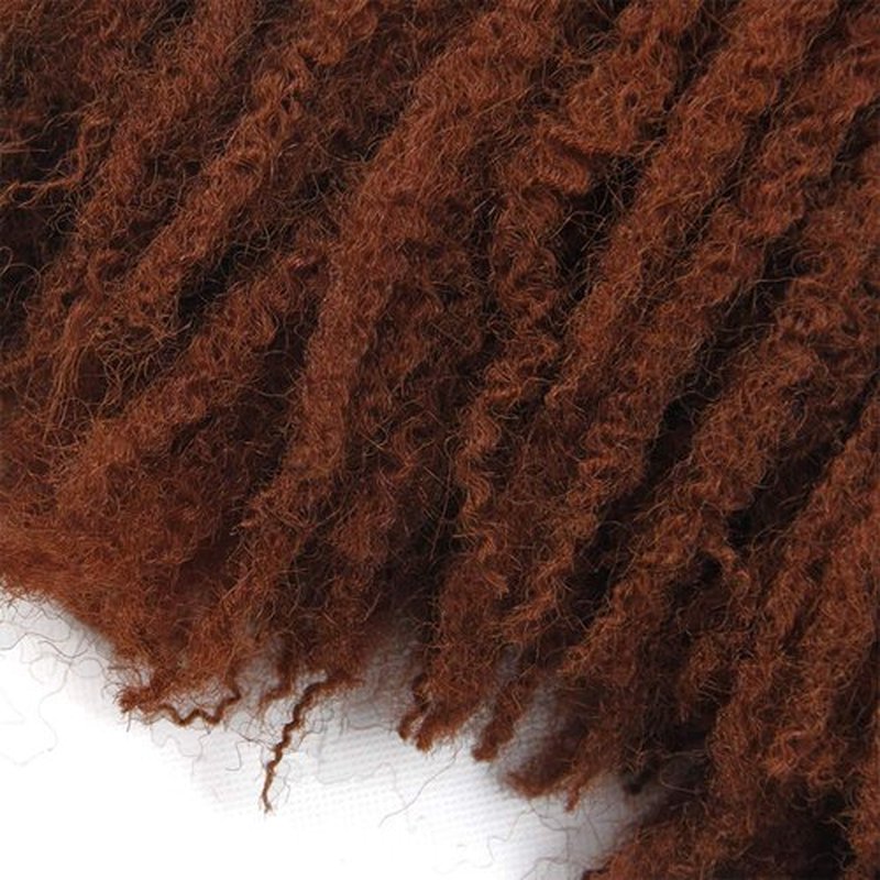 Afro Kinky Twist Crochet Hair Braids Marley Braid Hair 18inch Senegalese Curly Crochet Synthetic Braiding Hair (#350)