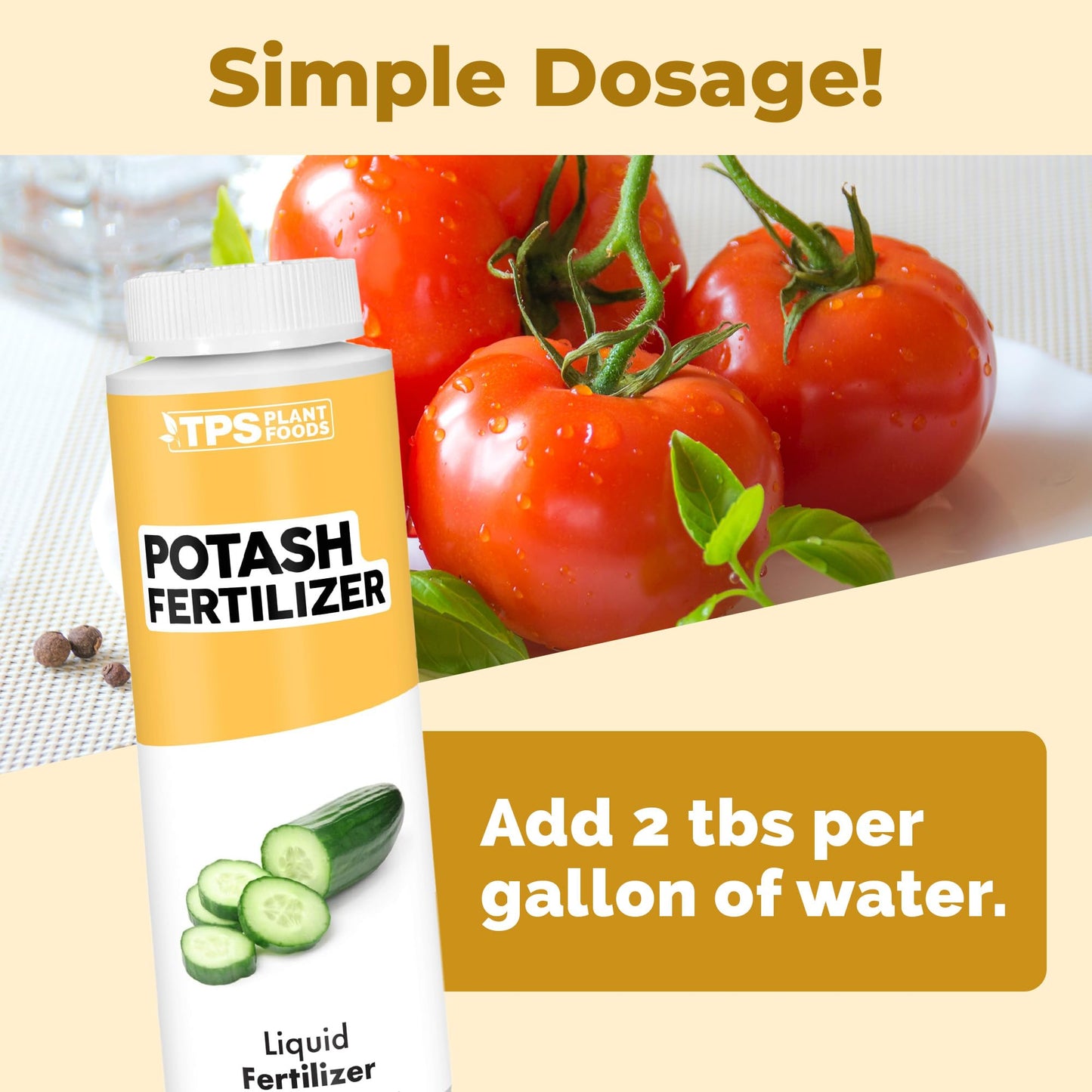 Potash Fertilizer – Liquid Potassium Supplement for More Blooms, Better Fruit & Stronger Plants, 8 oz