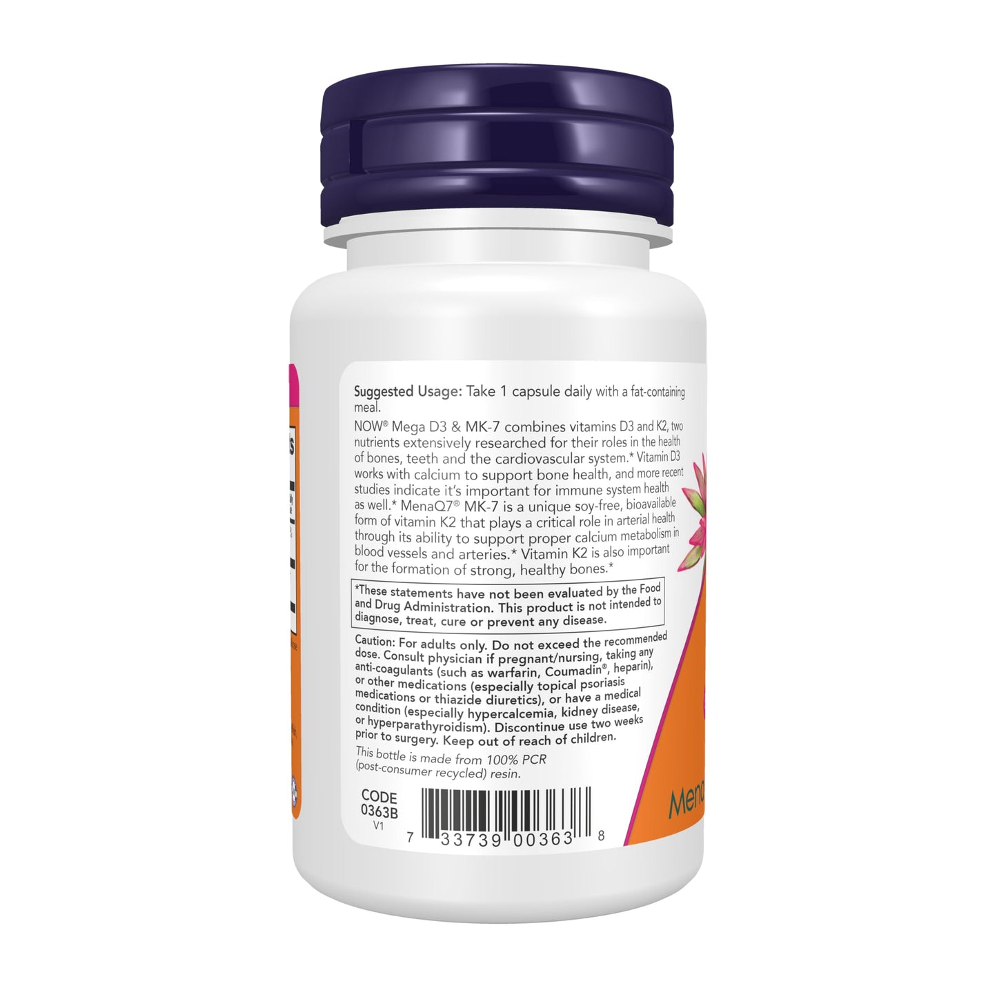 NOW Vitamin D-3 1000iu,90 Softgels