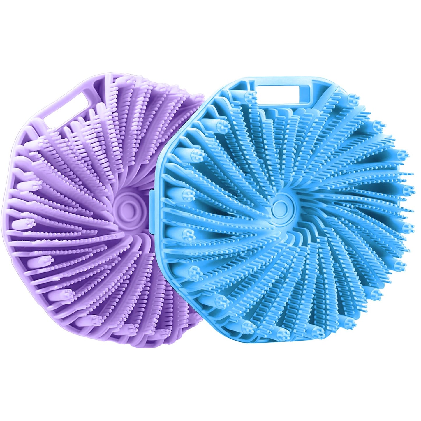 Silicone Body Scrubber for Shower, Shower Body Brush for Effective Showering Exfoliation and Gentle Massage Back Scrubber with Soft Bristles, Loofah Alternative for Sensitive Skin, Gift for Family