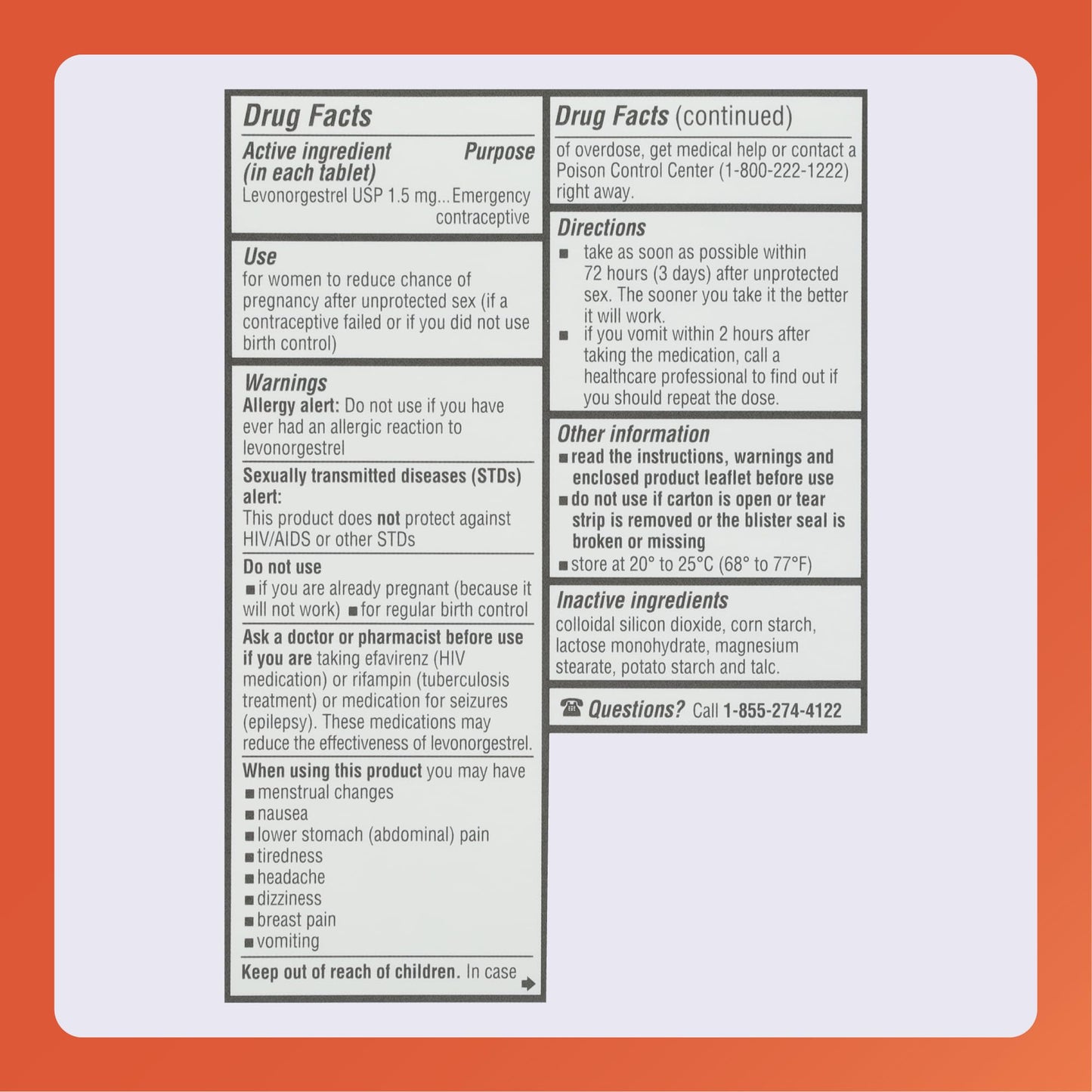 Rugby Levonorgestrel 1.5mg Tablet - Emergency Contraceptive Tablet for Women - One Count and One Step - 1-Pack