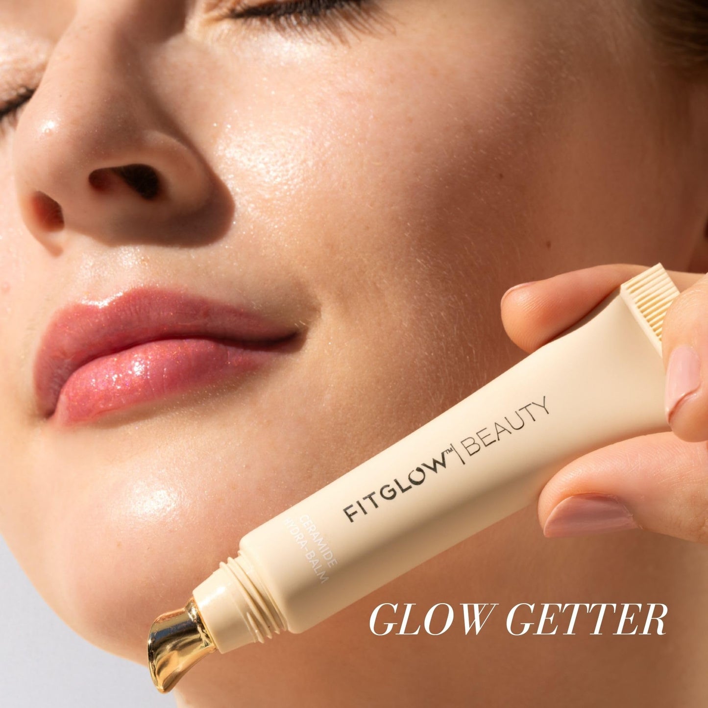 Fitglow Beauty Ceramide Hydra-Balm Lip Gloss, Glow Getter, 12g