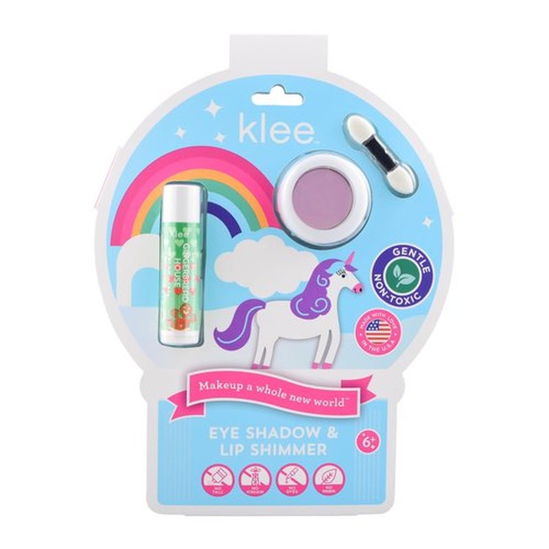 Luna Star Klee Eye Shadow and Lip Shimmer Holiday Gift Set for Kids and Tweens. Gentle and Non-Toxic. Made in USA. (Moonlight Shimmer)