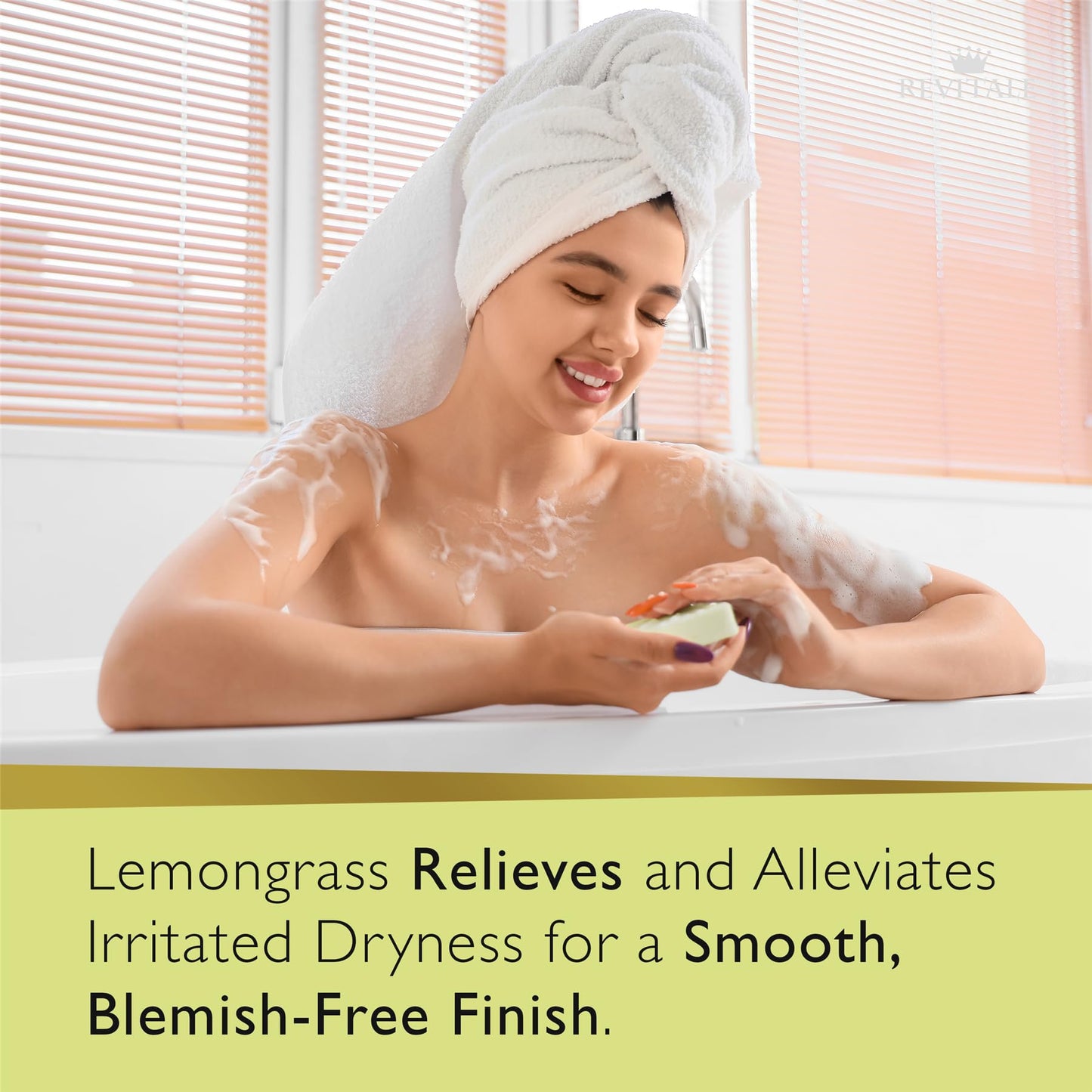 REVITALE Advanced Citronella & Lemongrass Soap – Purifying & Soothing Bar for Fresh, Protected Skin
