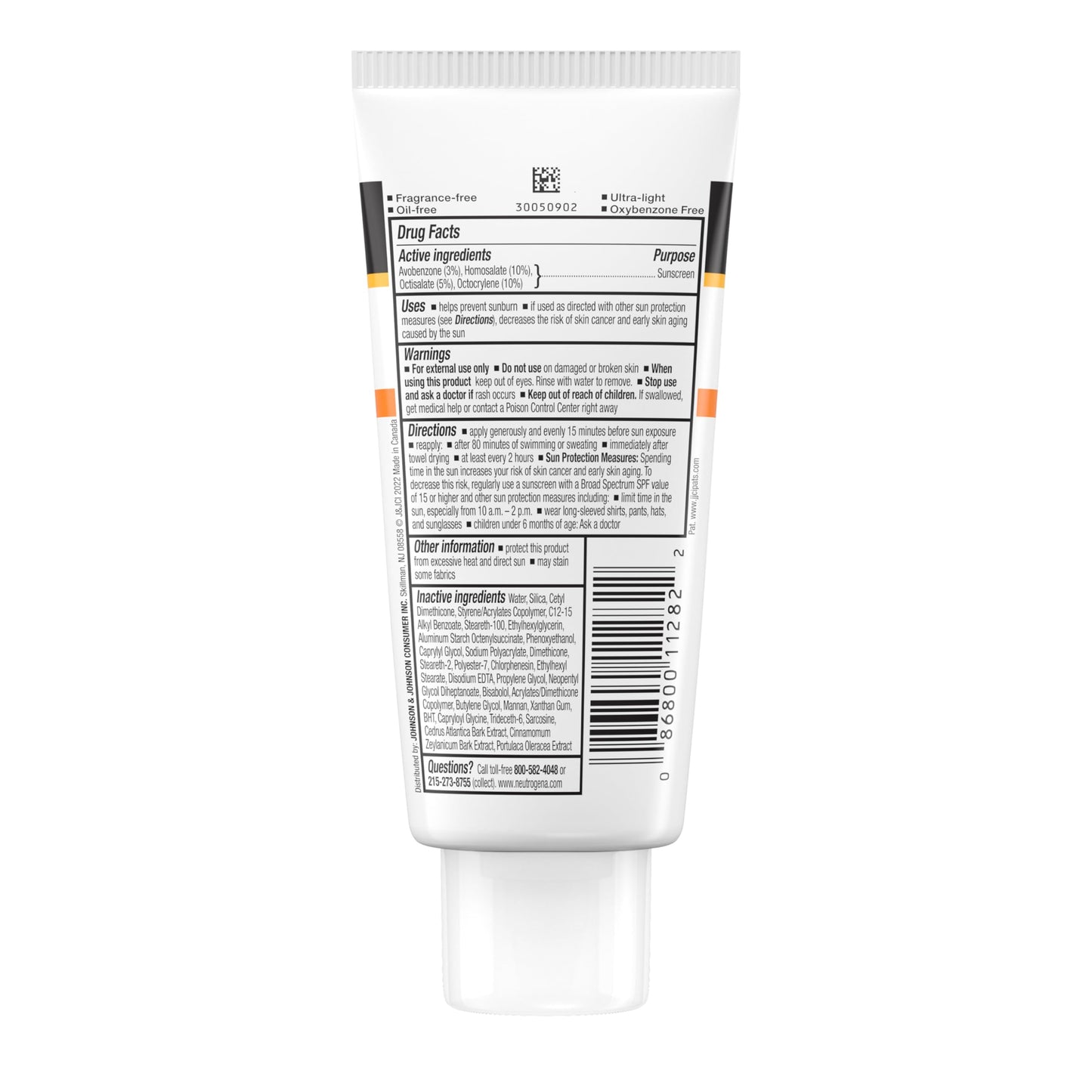 Neutrogena Clear Face Liquid Lotion Sunscreen for Acne-Prone Skin, Broad Spectrum SPF 50 Protection, Oil-, Fragrance- & Oxybenzone-Free Sunscreen, Non-Comedogenic, Twin Pack, 2 x 3 fl. oz (Pack of 2)