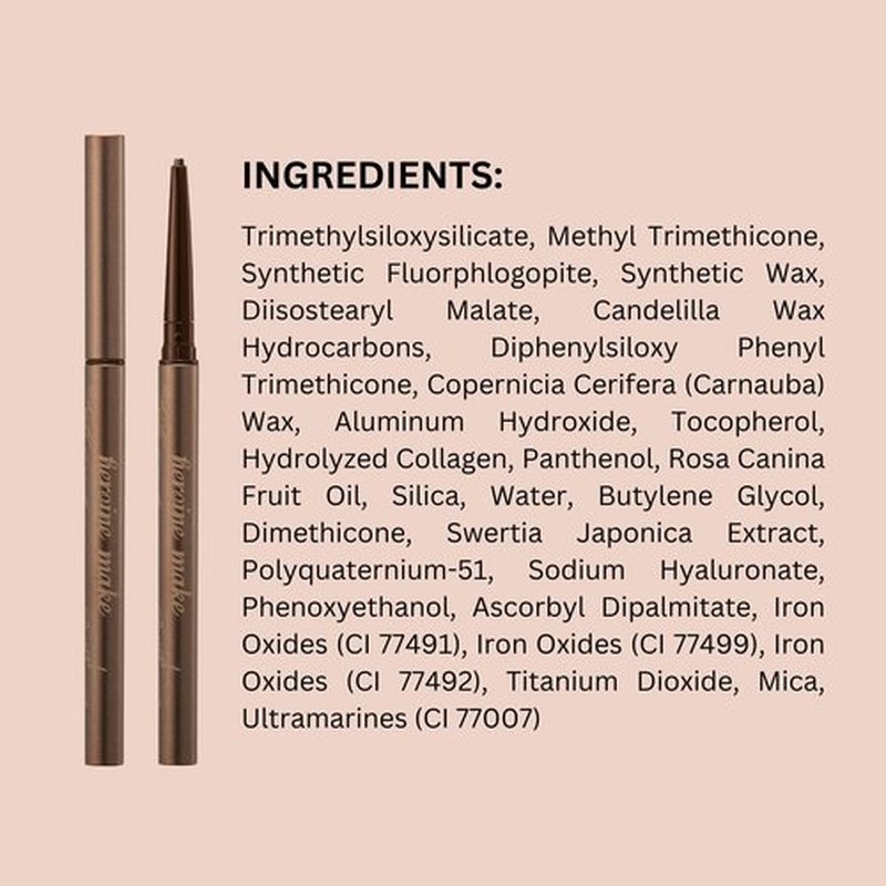 Heroine Make by KISSME Soft Define Waterproof Cream Pencil Eyeliner, Long-Lasting Natural Shades, 0.1g Punched Oval Core, 01 Natural Brown, 0.01oz
