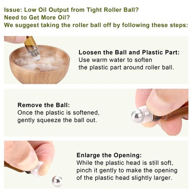 Newzoll 3ml Amber Glass Roller Vials Bottles 10Pcs Essential Oil Roller Bottles Empty Glass Roll-on Bottles for Essential Oil Perfumes Lip Balms