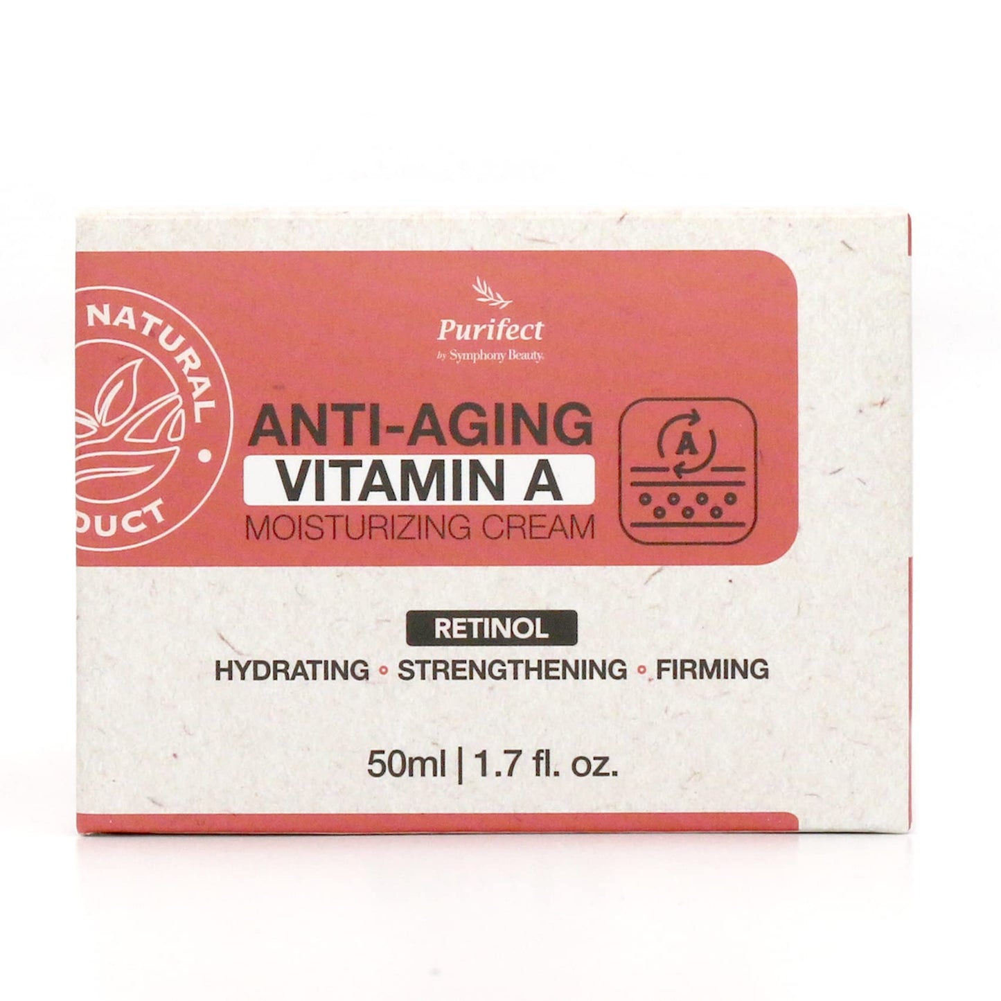 Purifect Anti-Aging Vitamin A Moisturizing Cream for Women & Men - Moisturizer Face Cream with Retinol, Promotes Collagen Production, Strengthens and Hydrates Skin, Moisturizing Skincare - 1.7 fl oz