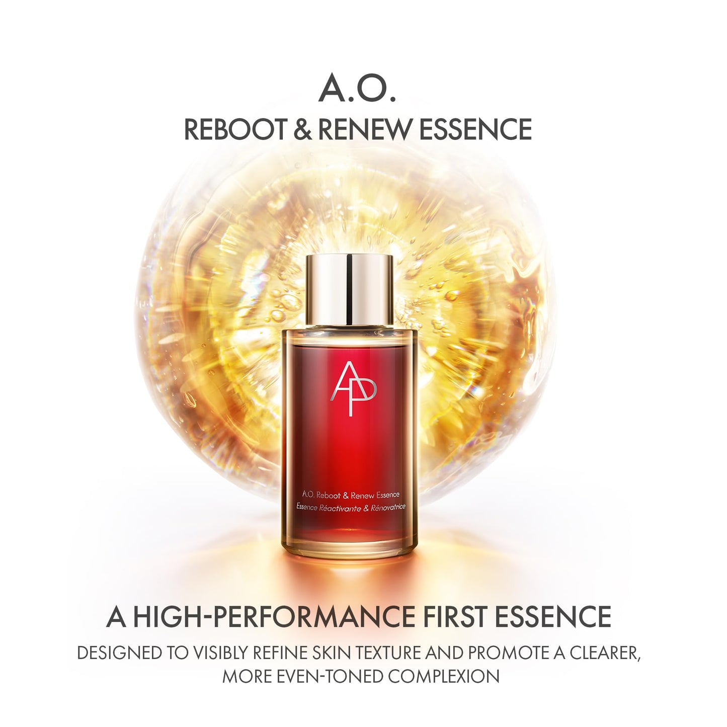 AP Beauty (by AMOREPACIFIC) A.O. Reboot & Renew Essence 150mL/5.07 fl. oz., Hydrating, Radiance Boosting and Firming Care, Moisture Barrier Strengthening, Luxury Skincare