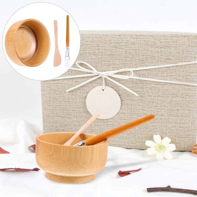 FOMIYES 2 sets Facial Mask Mixing Bowl and Brush Kit Practical Clay Mask Tool for Skincare Includes Applicator Brush and Mixing Bowl for Home Beauty Treatments