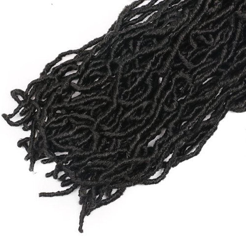 12 Inch Faux Locs Crochet Hair 1B Soft Locs Crochet hair Pre Looped Crochet Hair Extensions