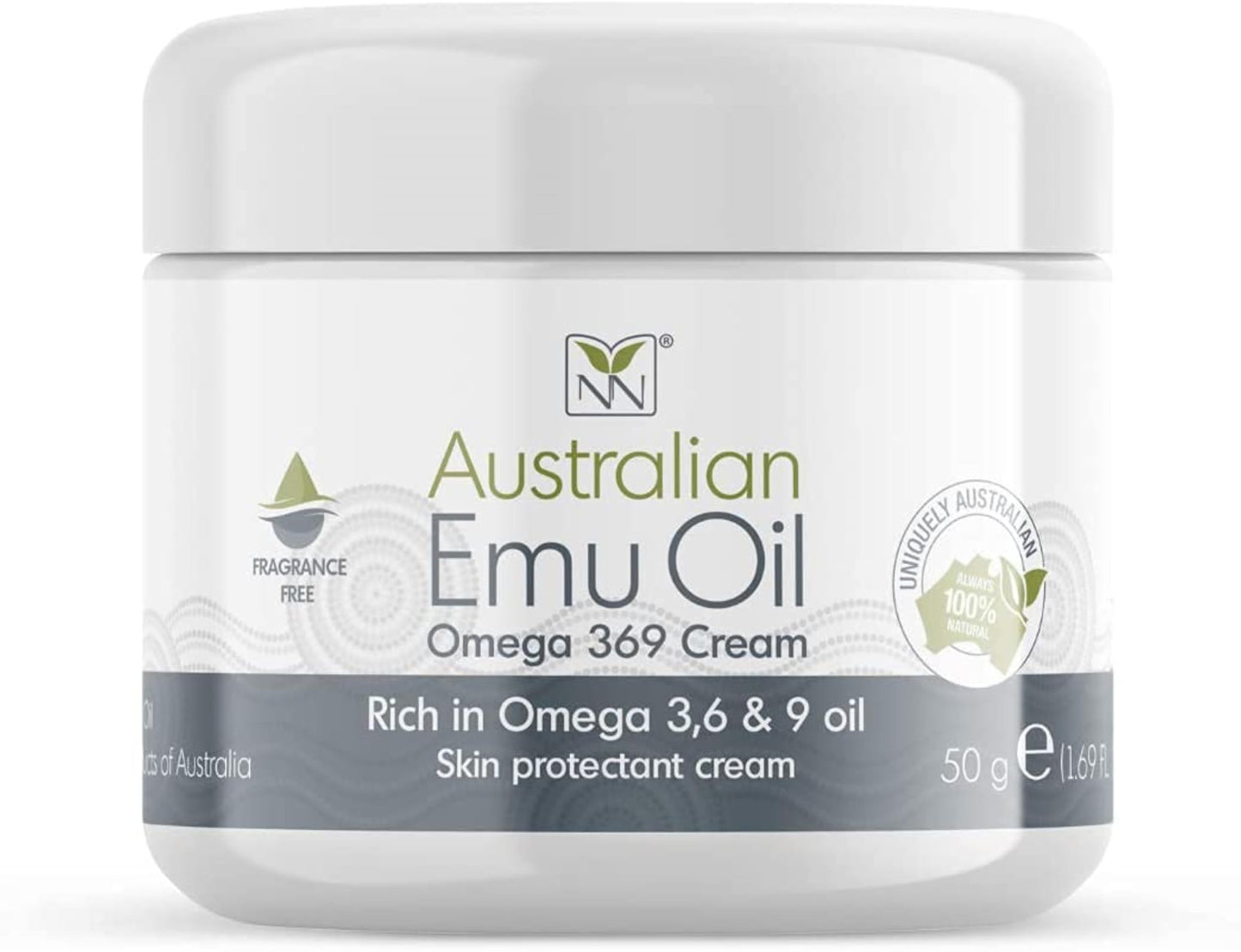 Pure Emu Oil Zinc Oxide Cream – Natural Moisturizer & Skin Protectant for Adults & Kids with Omega 3-6-9 & Shea Butter – Face & Body Cream by Y-Not Natural, 50g Travel Size