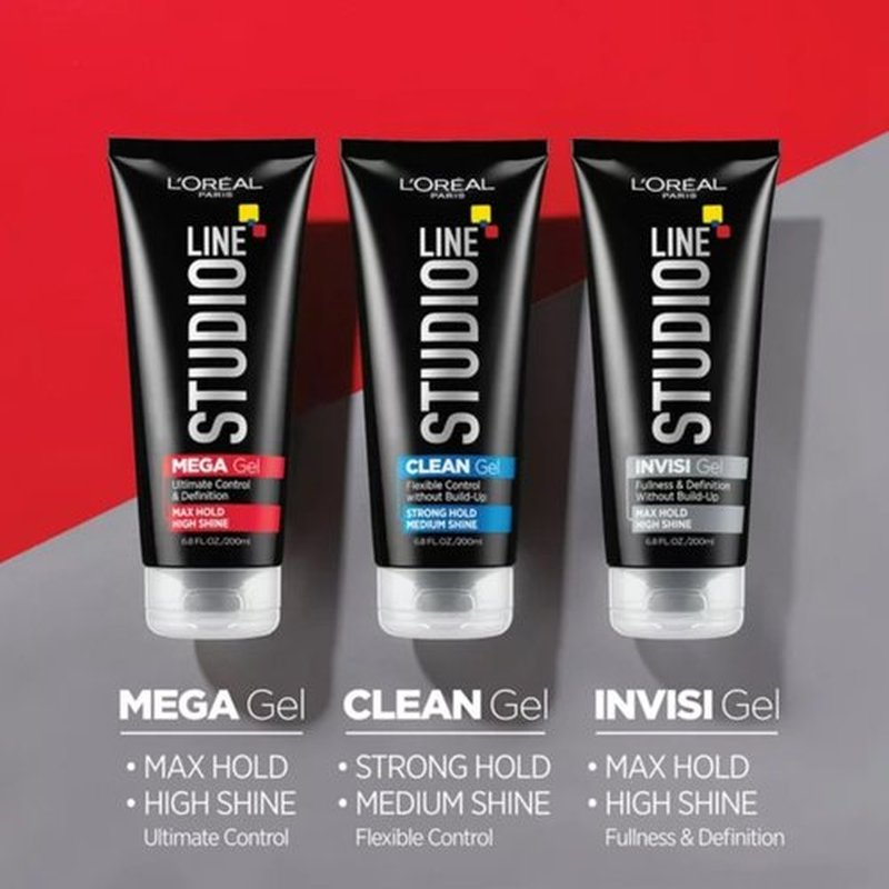 L?Or?al Paris Studio Line Head Lock Mega Hard Hold Gel 6.8 oz (Pack of 3)