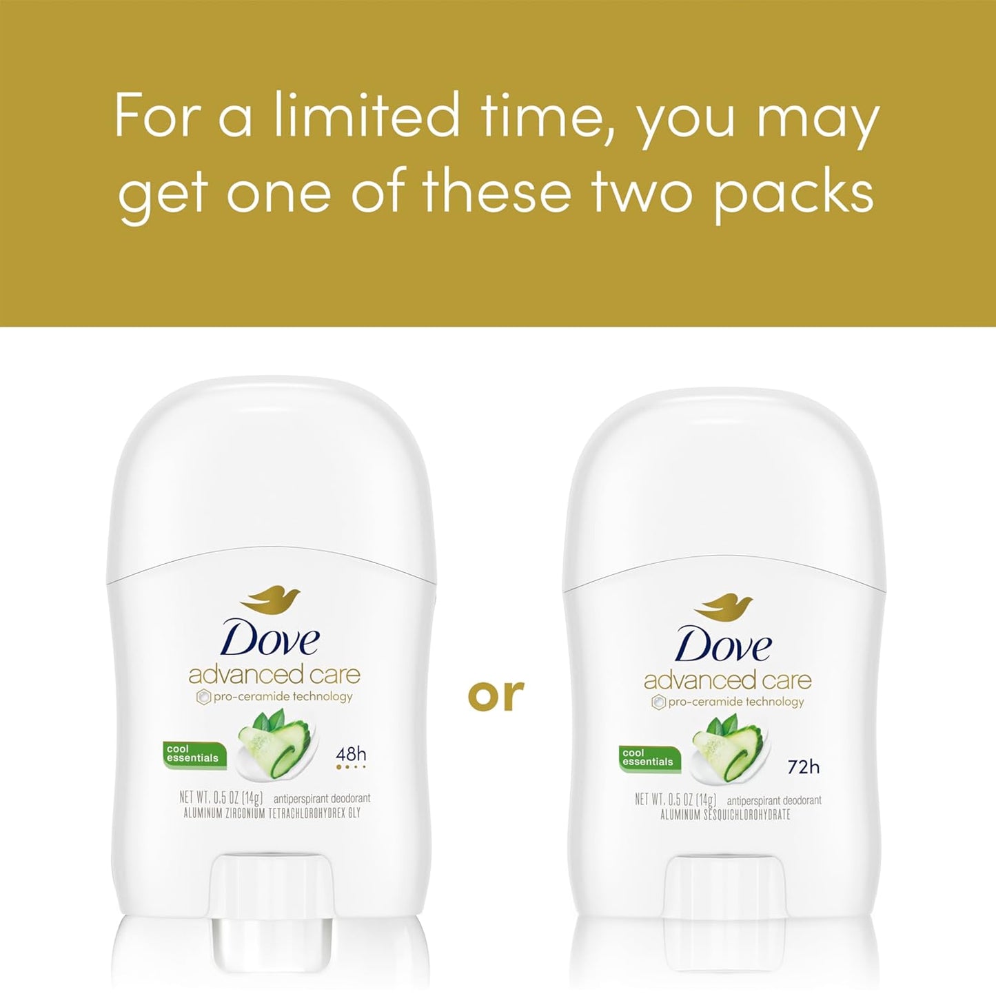 Dove Advanced Care Antiperspirant, Beauty Finish, 2.6 Ounce (Pack of 4)