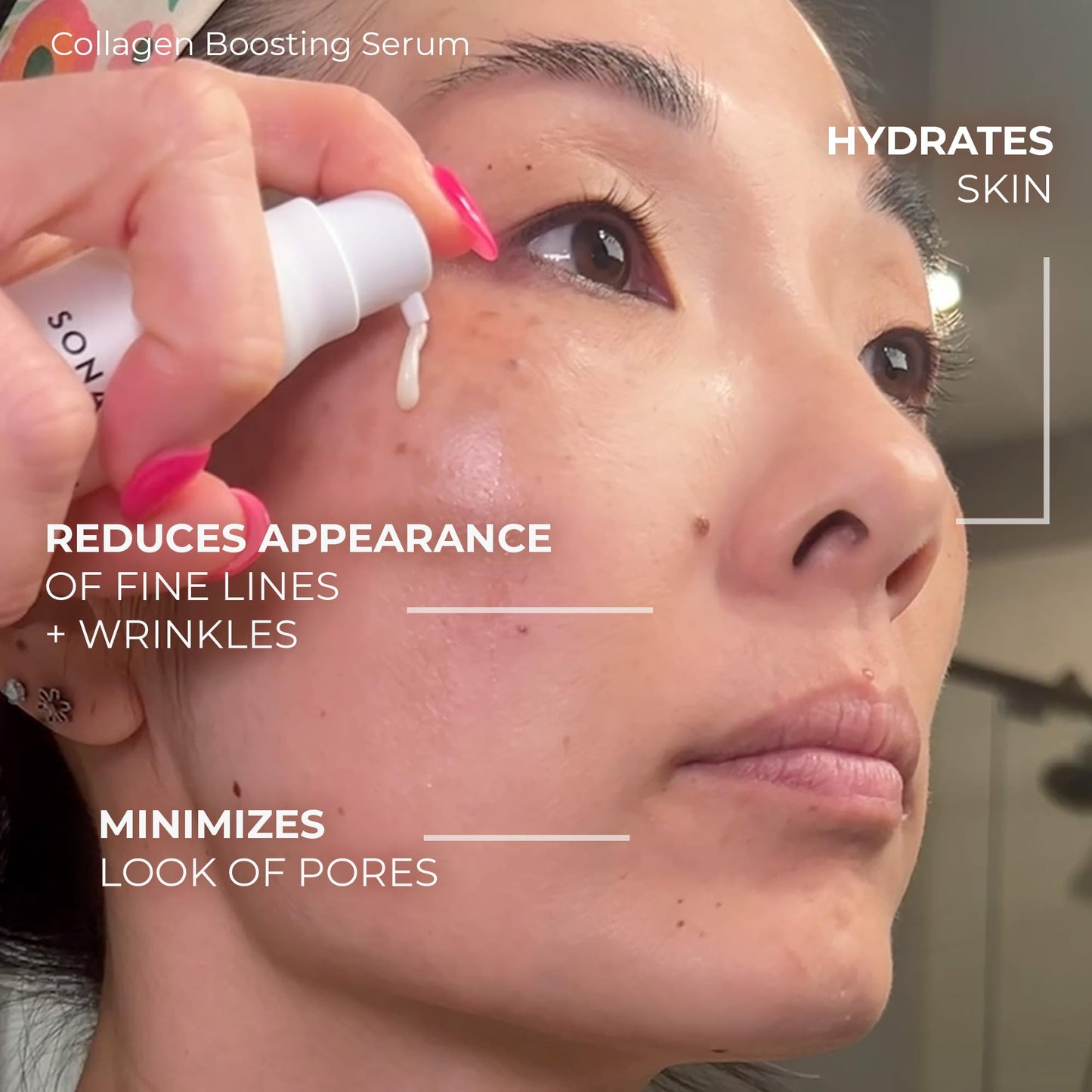 Sonage Collagen Boosting Serum | Vegan Anti-Aging Face Serum, 15ml
