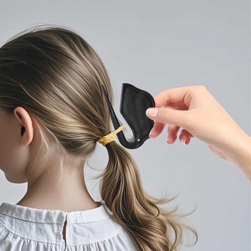 Foweroty Hair Accessories for Girls, Hair Ties for Little Girls, Band Cutter for Hair, Hair Tools, Letter Opener Envelope Slitter, Wrapping Paper Cutter, Black, White, Yellow 3 Pack