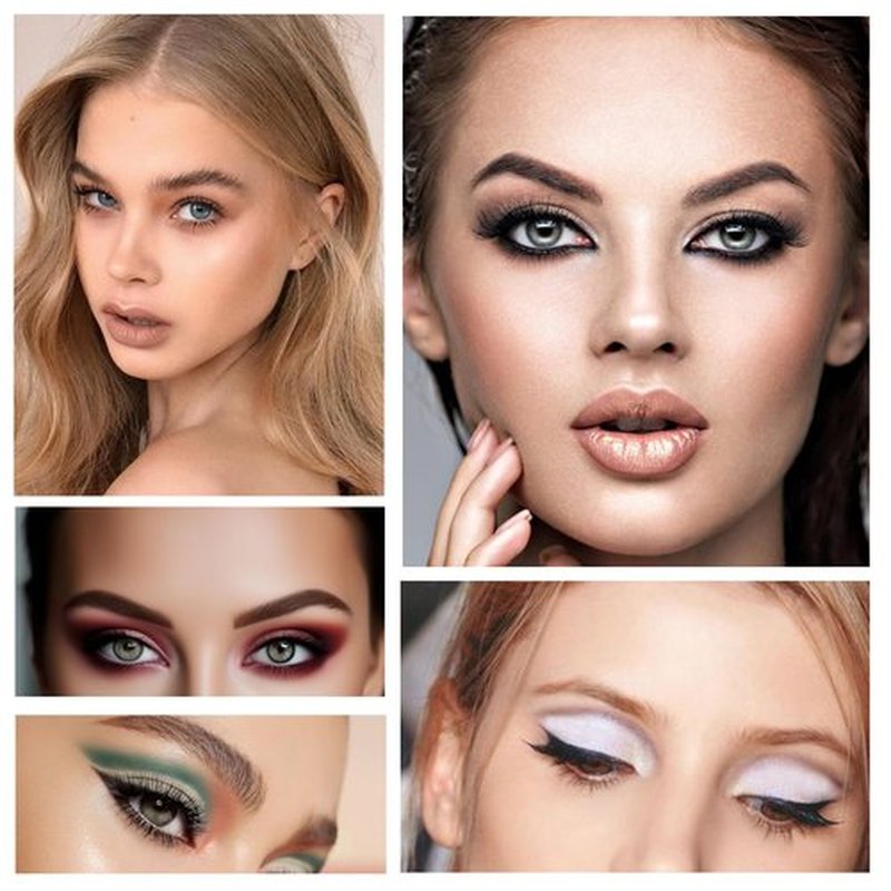 FIVEFULU Single Red Eyeshadow, Pressed Powder Matte Red Eye Shadow Palette Make-up, Blendable Long Lasting High Pigment Red Eye Makeup Halloween Red Eye Paint & Face Body Paint
