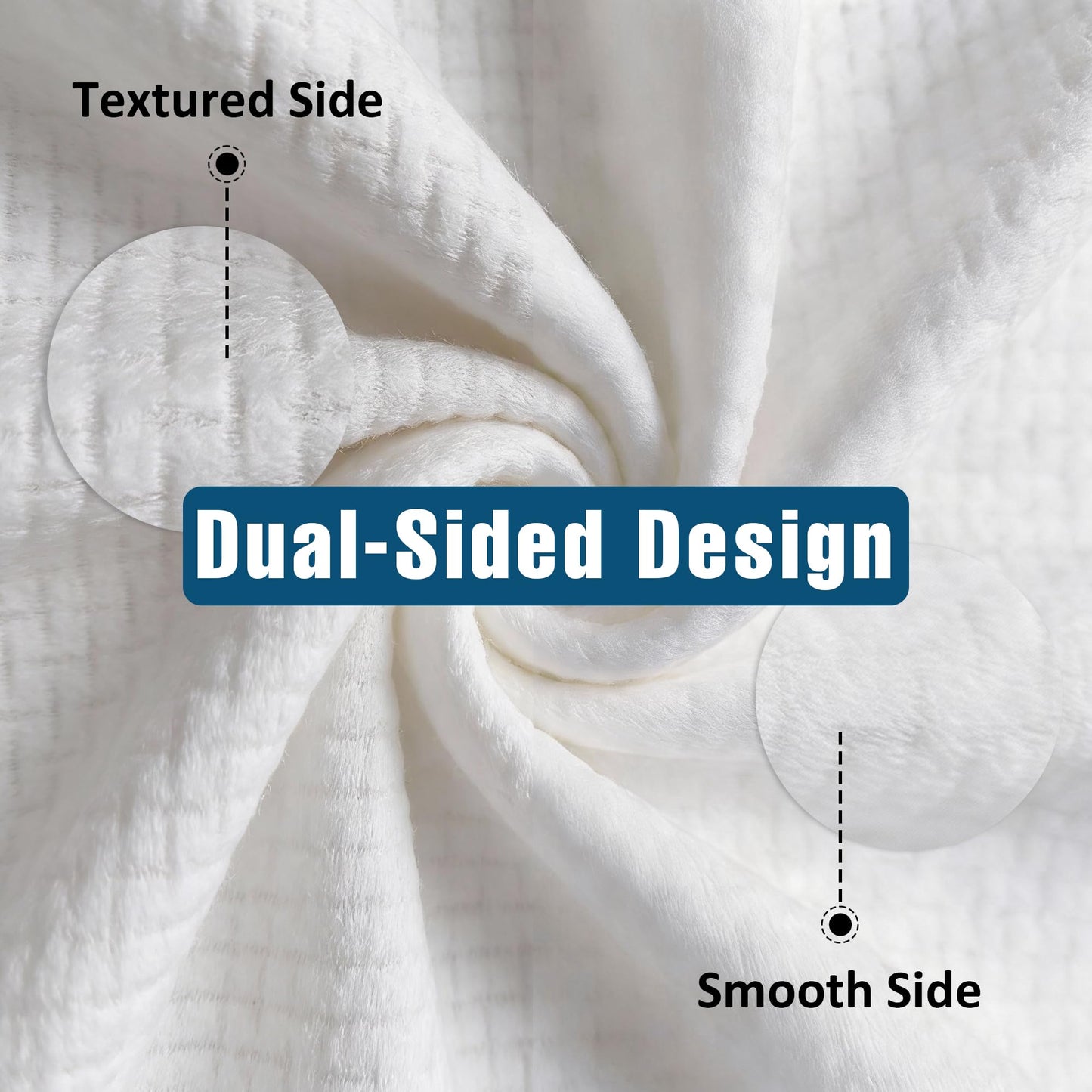 Ourmed Life Face Towels, Disposable Biodegradable Facial Towels for Sensitive Skin, Lint- free Facial Wipes for Washing Face, Skincare and Makeup Remover, Dry Wipes, 10"×7.9" Extra Large, 180 Count
