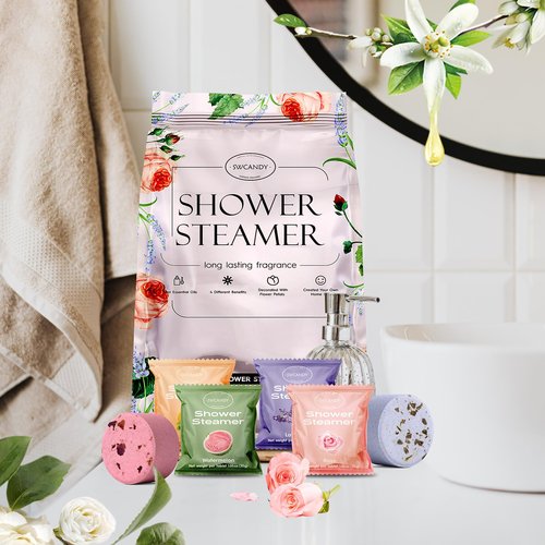 Shower Steamers Aromatherapy Gifts for Women- SWCANDY 18 Pack Shower Bombs Birthday Gifts for Women, Bath Bombs with Essential Oils Stocking Stuffers for Women, Self Care and Relaxation Gifts for Mom