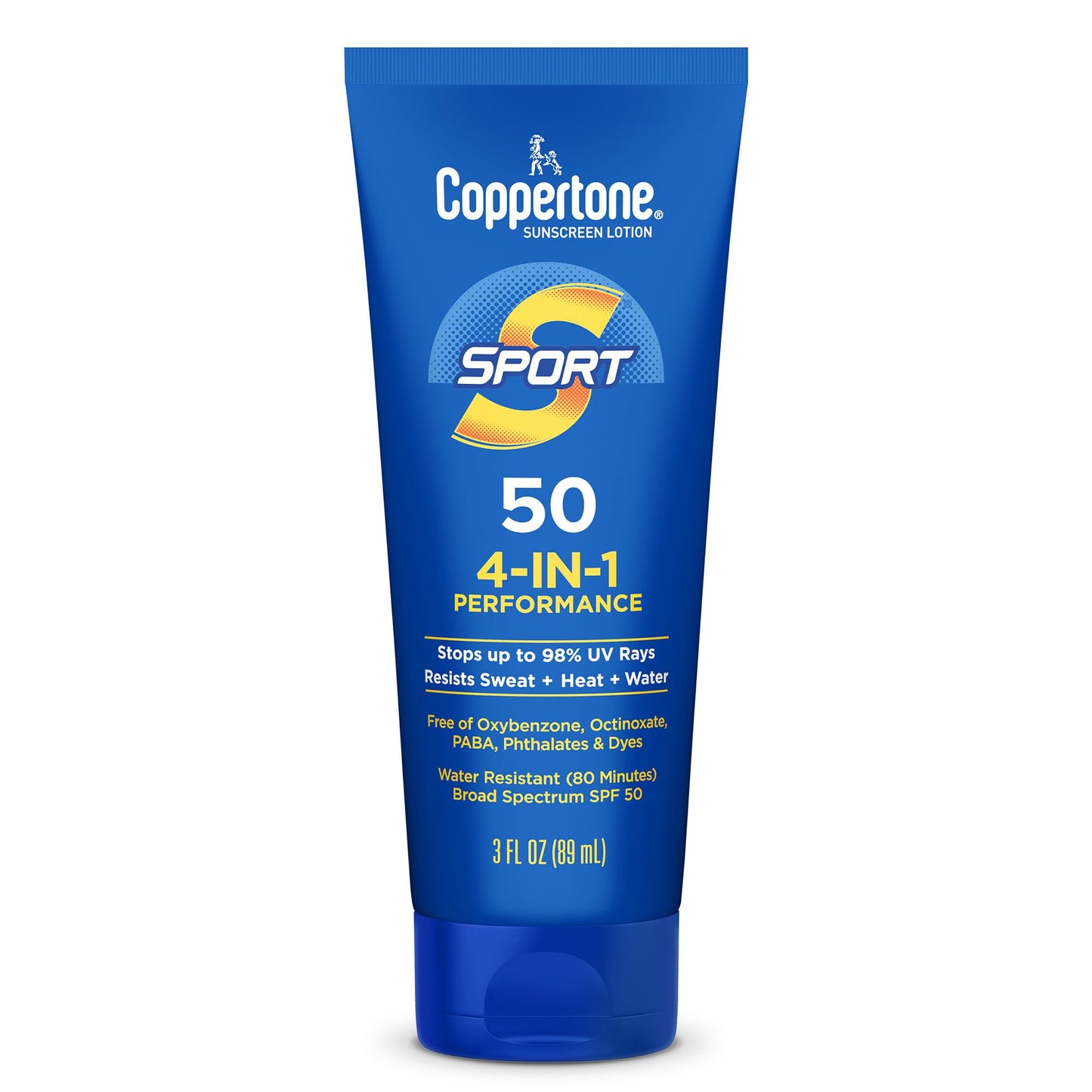 Coppertone SPORT Sunscreen Lotion SPF 50, 3 FL OZ