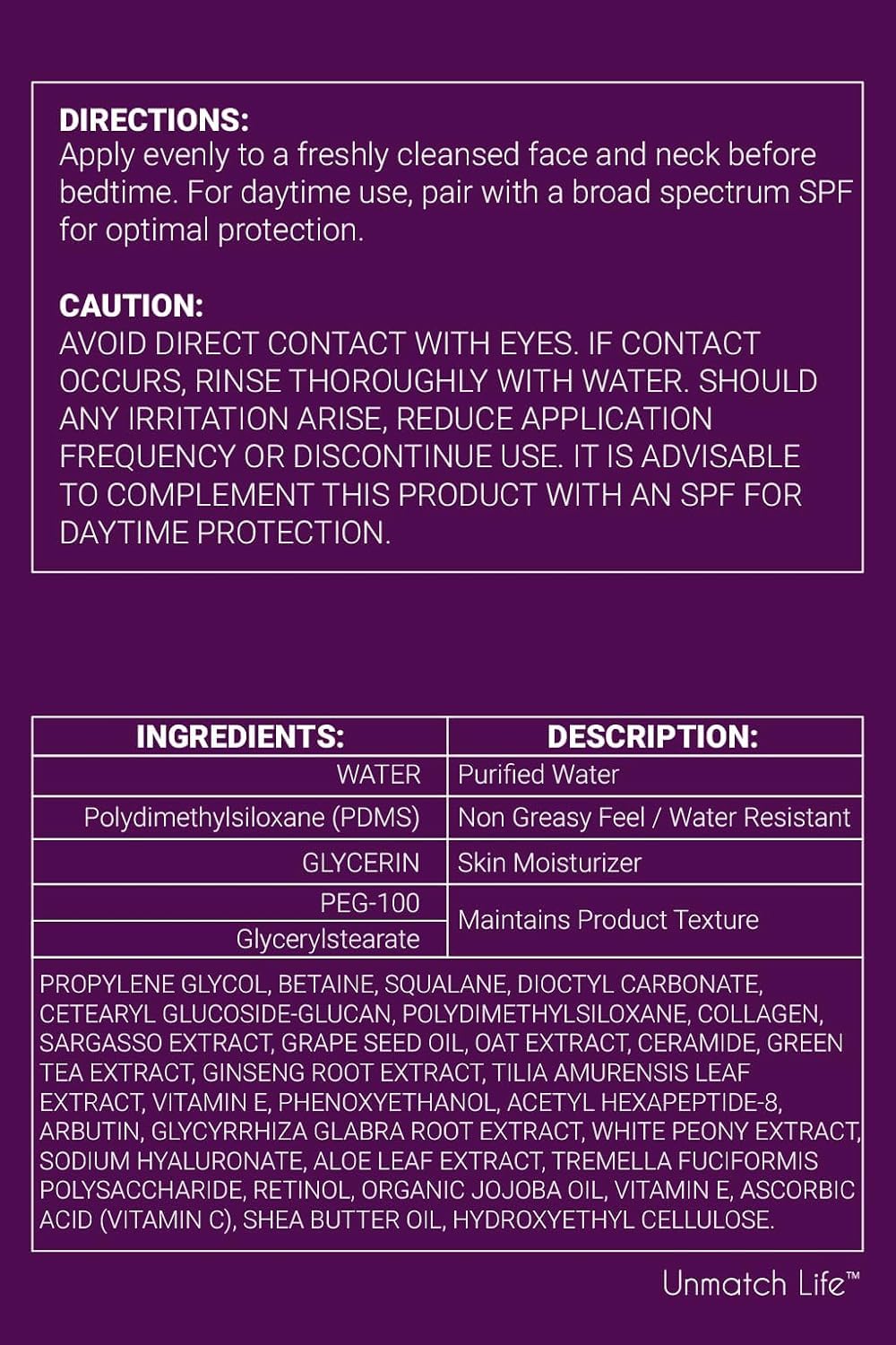 Retinol Night Cream for Face, Anti Aging Face Cream & Wrinkle Cream for Women with Hyaluronic Acid, Collagen & Vitamin C, Face Moisturizer for Deep Wrinkles, Dry & Aging Skin, Night Moisturizer 1.7 oz