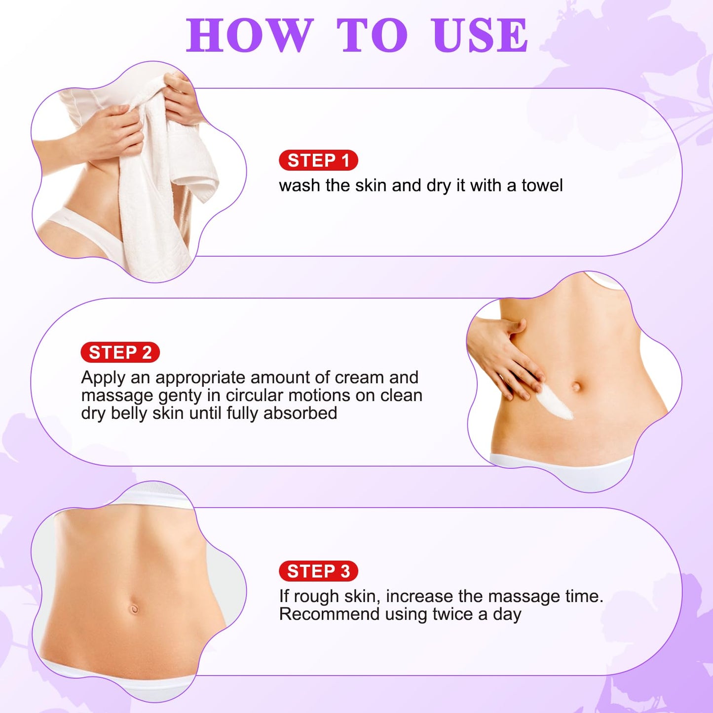 Tighten & Smooth Belly Cream - Tighten and Lift Neck Cream, Advanced Firming Lotion for Arms, Butt & Thighs | Visibly Lift Loose Skin, Improve Elasticity & Tone