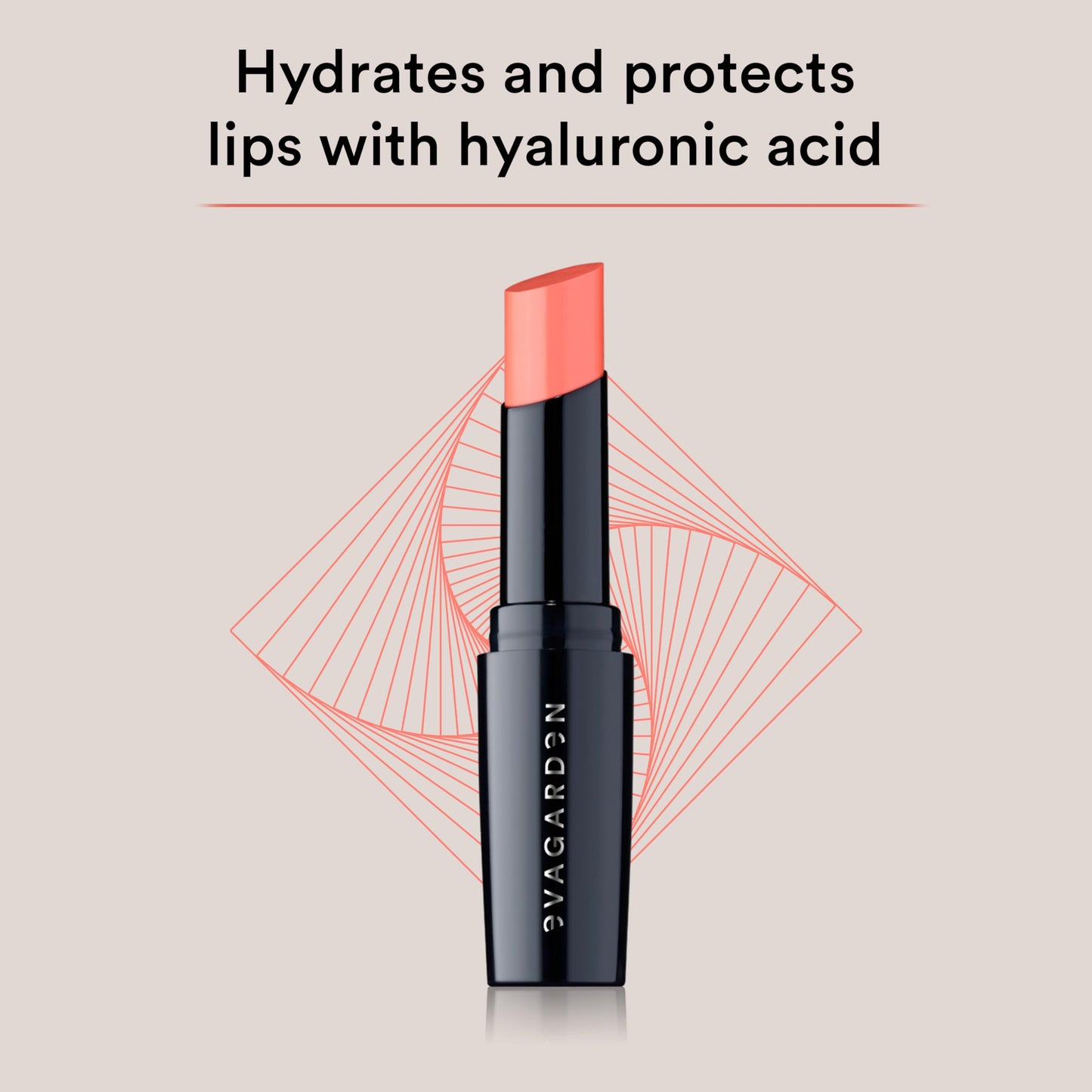 EVAGARDEN Pleasure Lipstick - Moisturizes and Nourishes - Protects with SPF - Soft Application Spreads Easily and Provides Smoothness - Gives Volume Effect and Bright Color - 662 Shell Pink - 0.1 oz