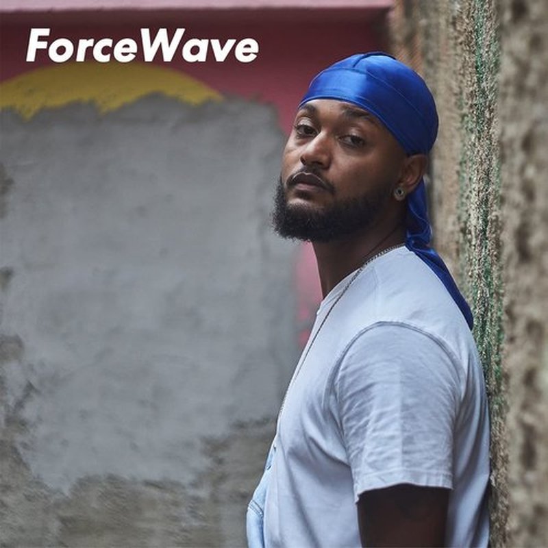 ForceWave Silky Durag for Men Wave Cap Satin Dorag for Men Women 360 Wave Blue