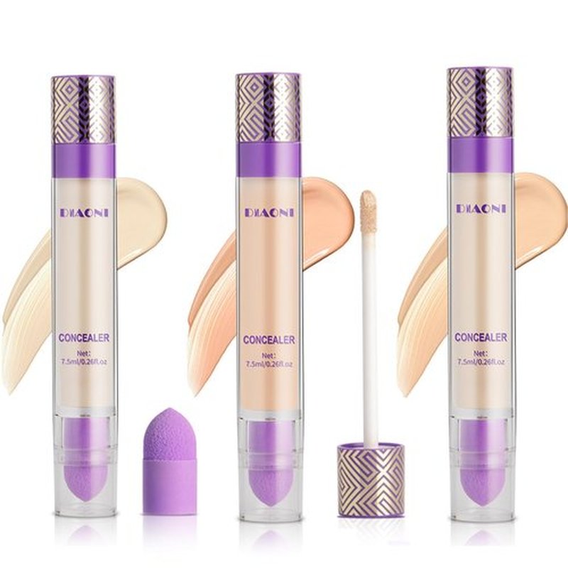 Diaoni Coverage Concealer, Diaoni Korean Concealer, Diaoni Liquid Concealer, Korean Conceals Stick Foundation, Lightweight, Long-Lasting, Waterproof, Natural Full Coverage (3 pcs, small)