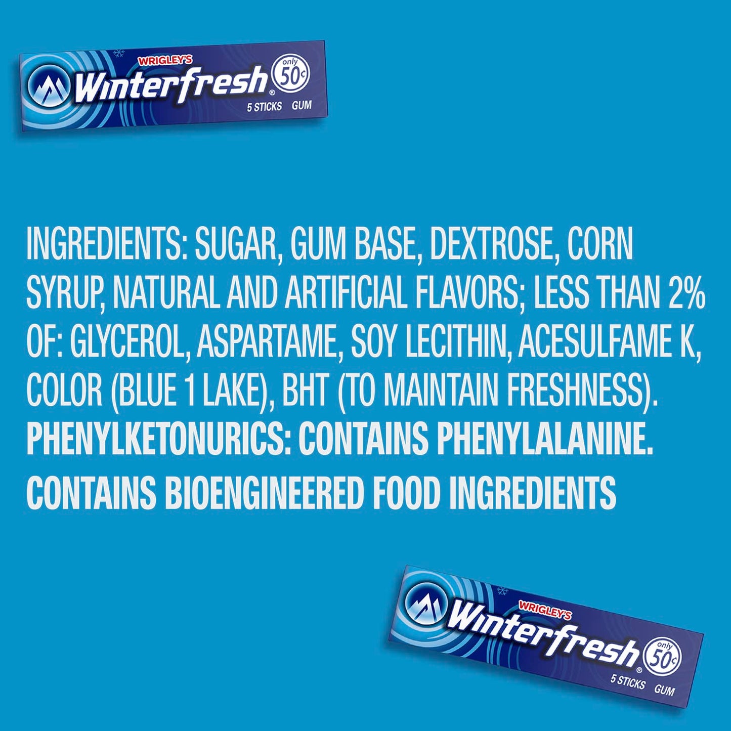 Winterfresh Wrigley's Chewing Gum Bulk Pack, 5 Sticks Per Pack (Pack of 40)